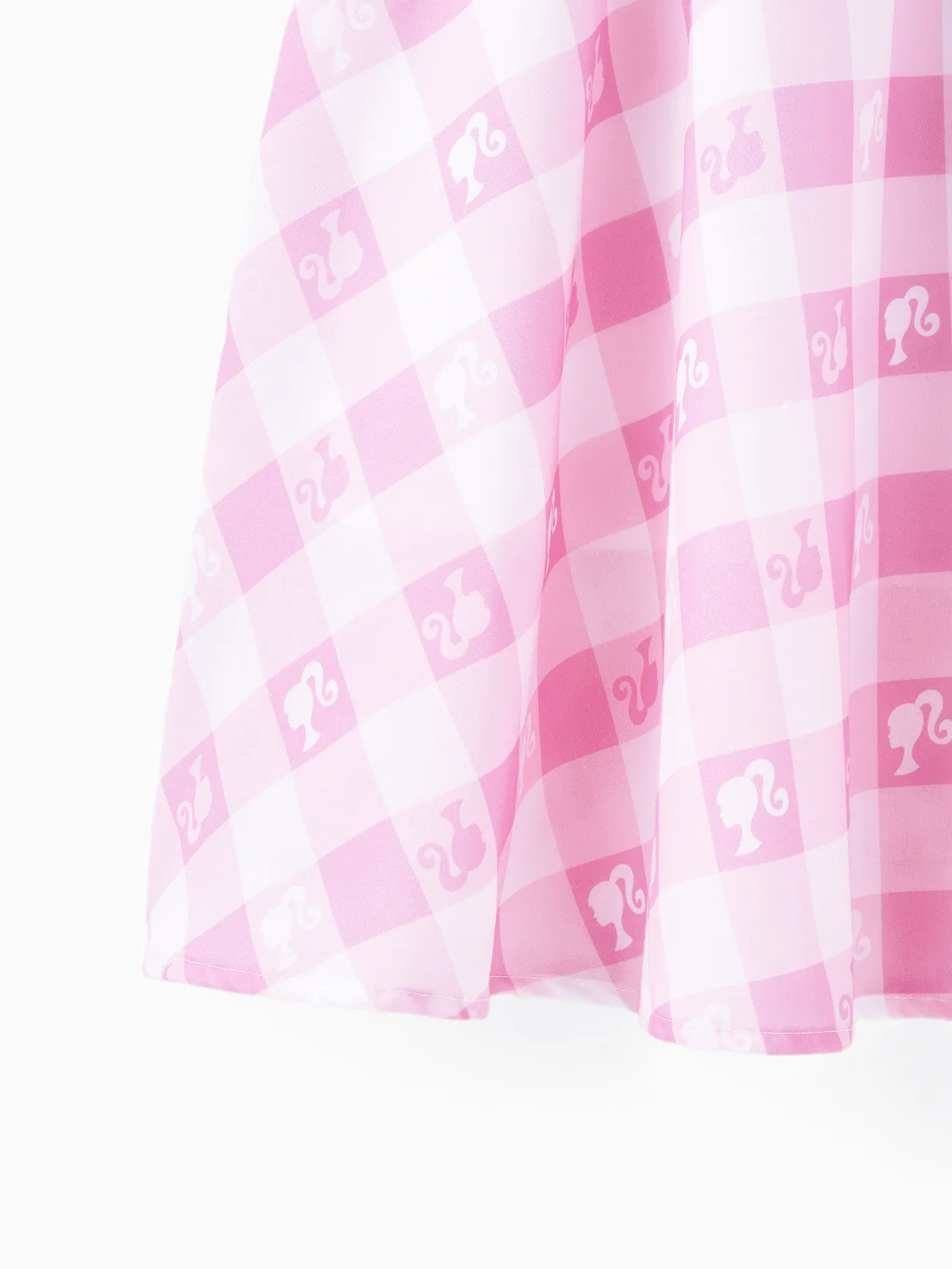 Niña - Barbie Mommy and Me Vestido Rosa A Cuadros Con Estampado De Logo
- Rosado - image 10