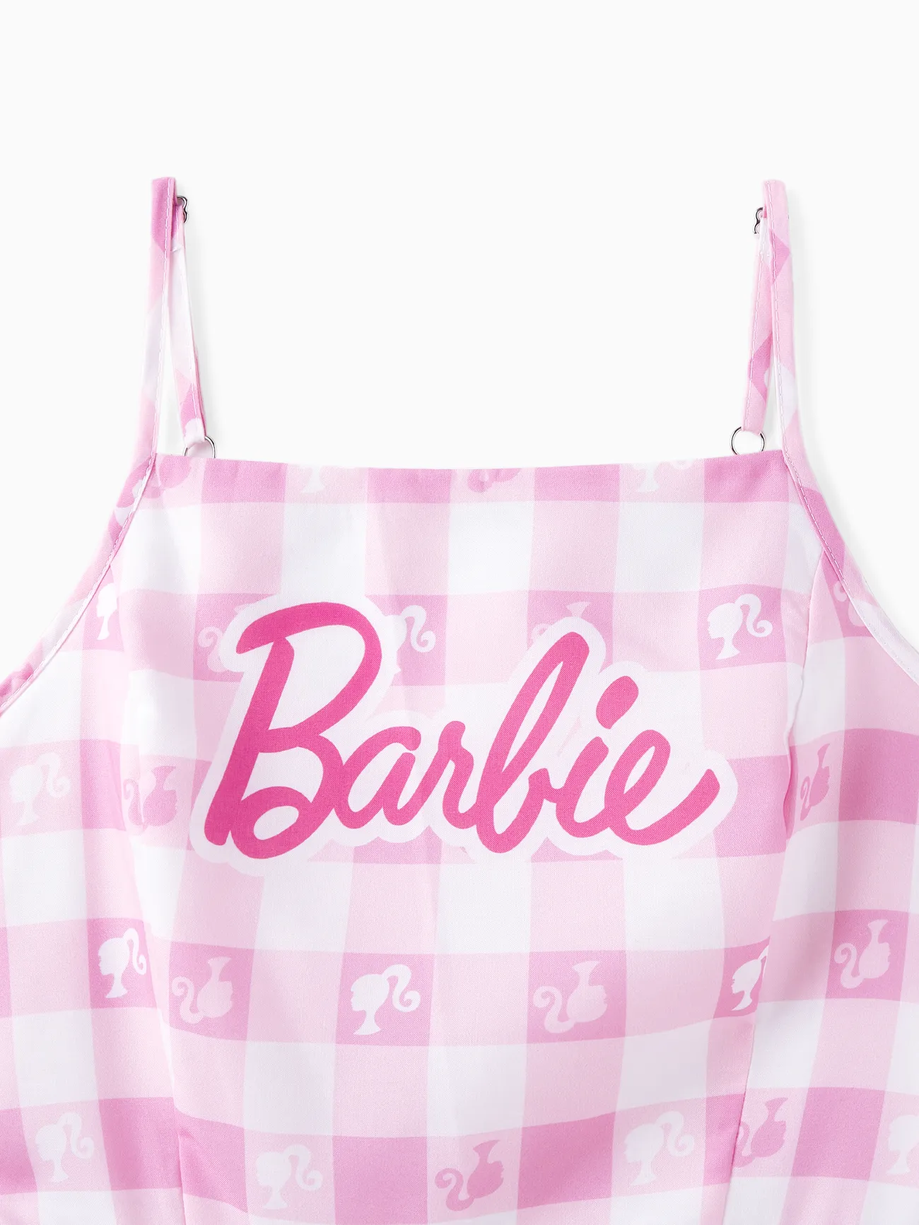 Mujer - Barbie Mommy and Me Vestido Rosa A Cuadros Con Estampado De Logo
- Rosado - image 4