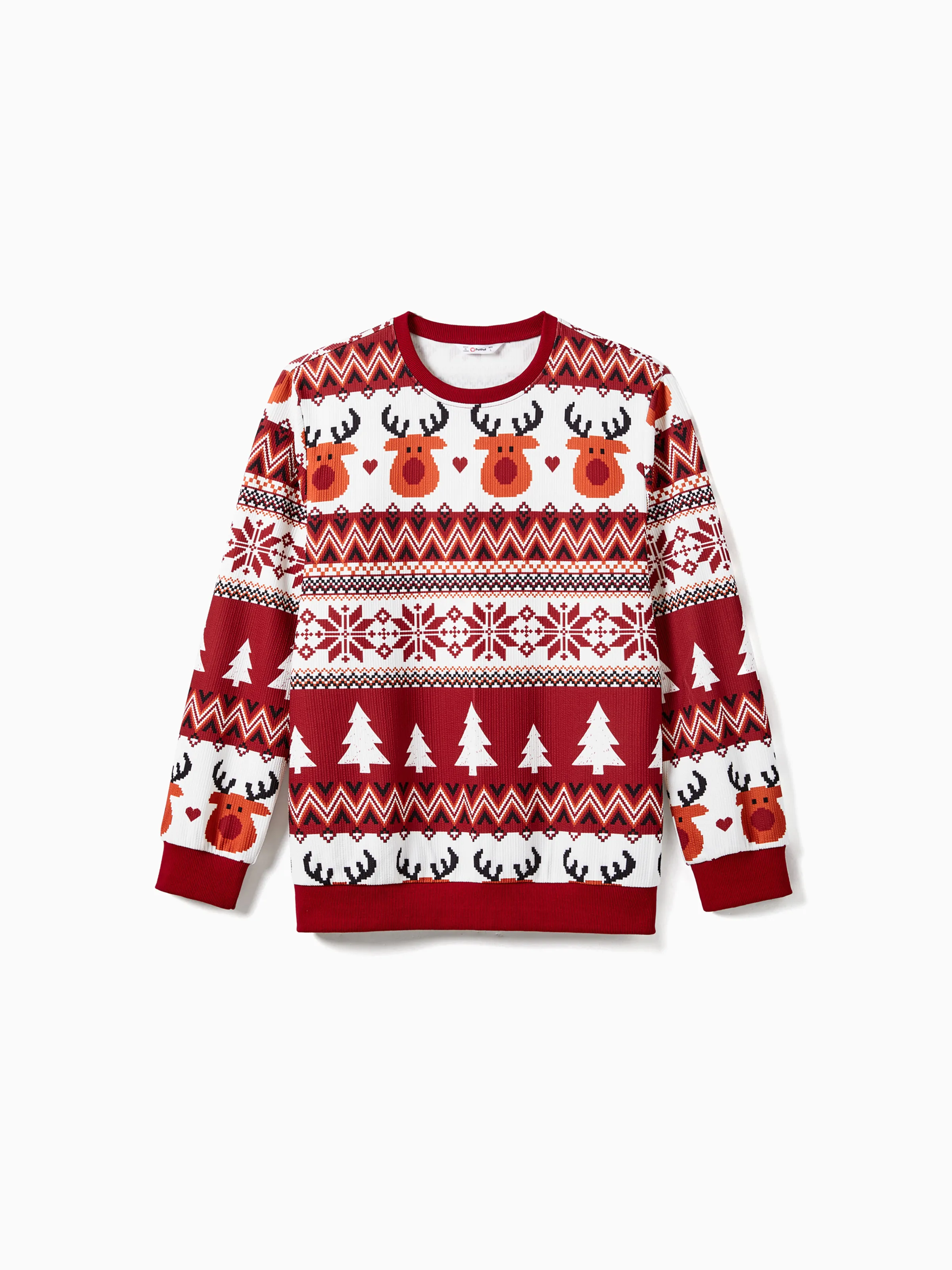 Tema del festival de la familia de la Navidad Blusas de manga larga con estampado integral
