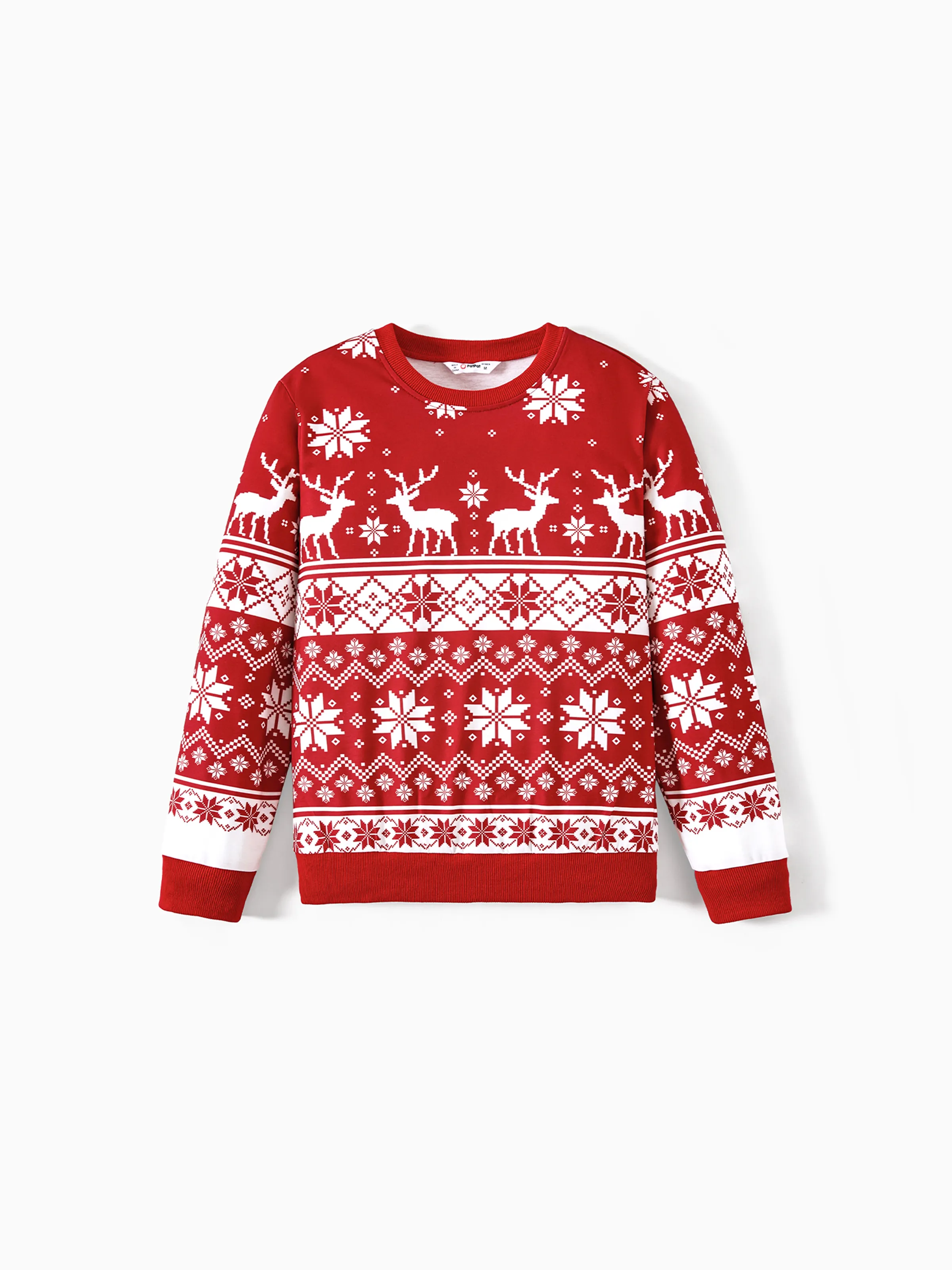 

Christmas Family Matching Festival Theme Print Long Sleeve Tops