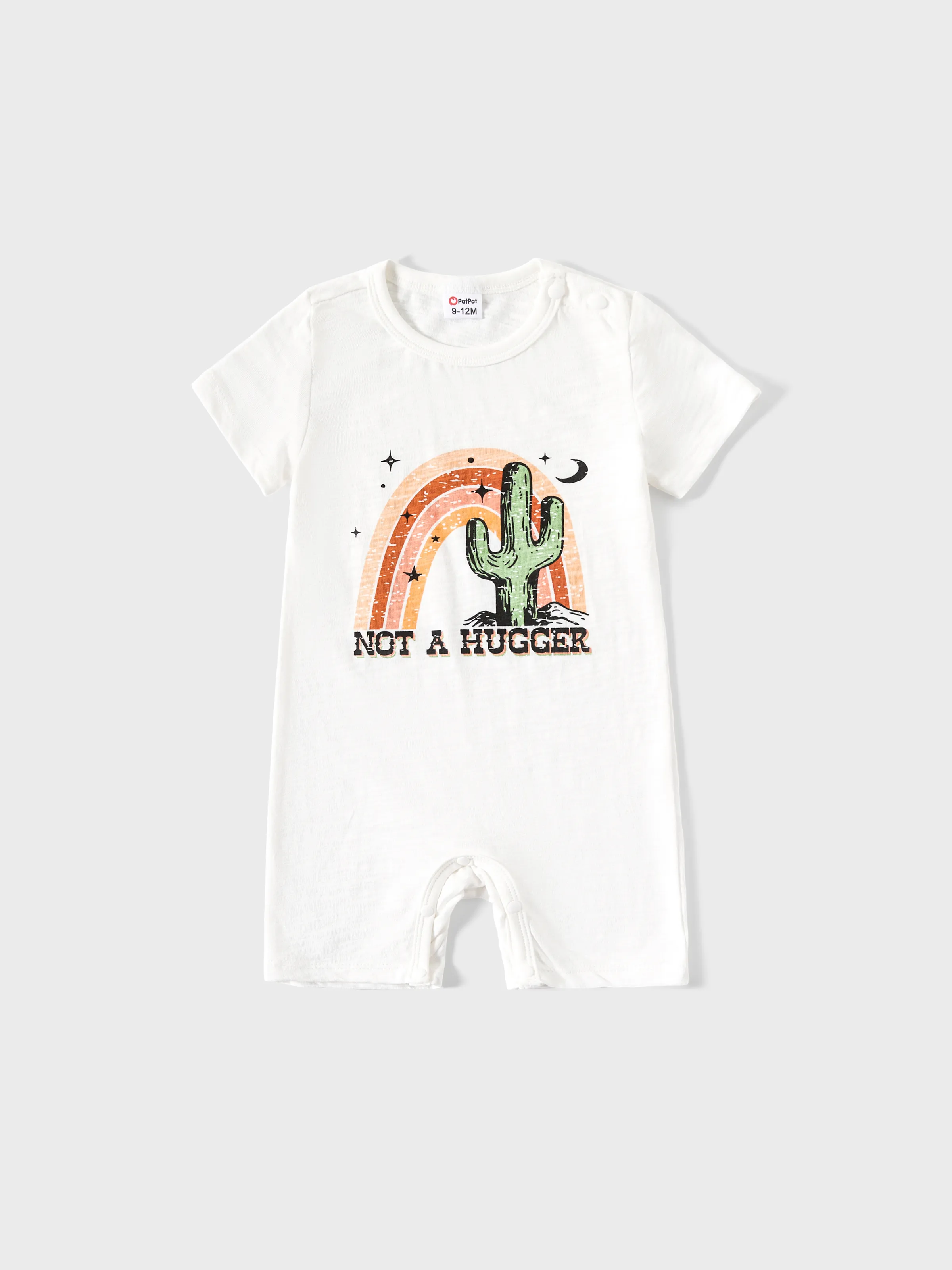 

Mommy and Me Cactus and Rainbow Printed Short-Sleeve Graphic Tee