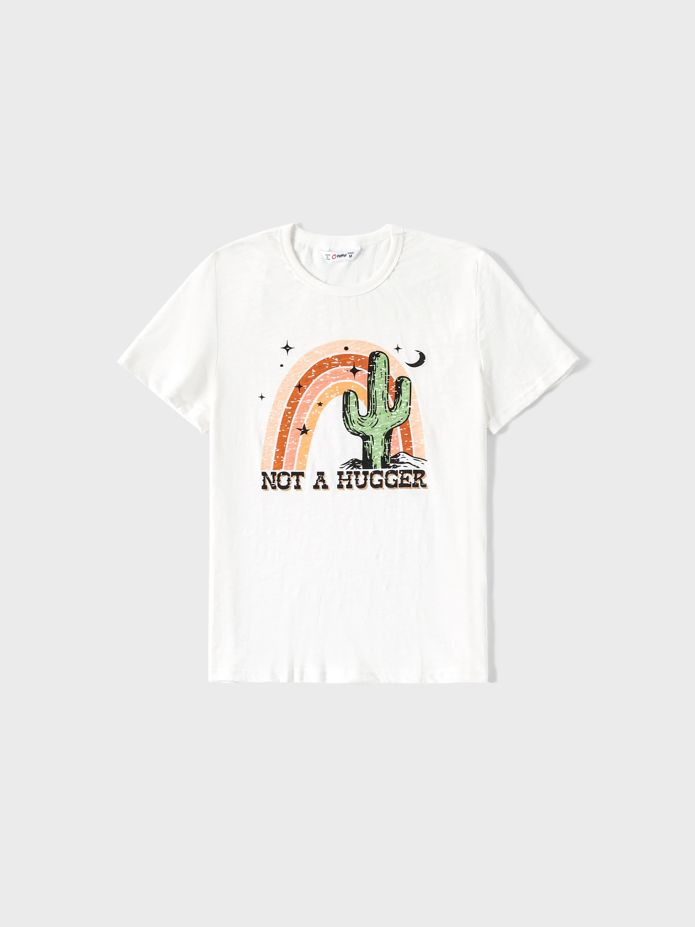 

Mommy and Me Cactus and Rainbow Printed Short-Sleeve Graphic Tee