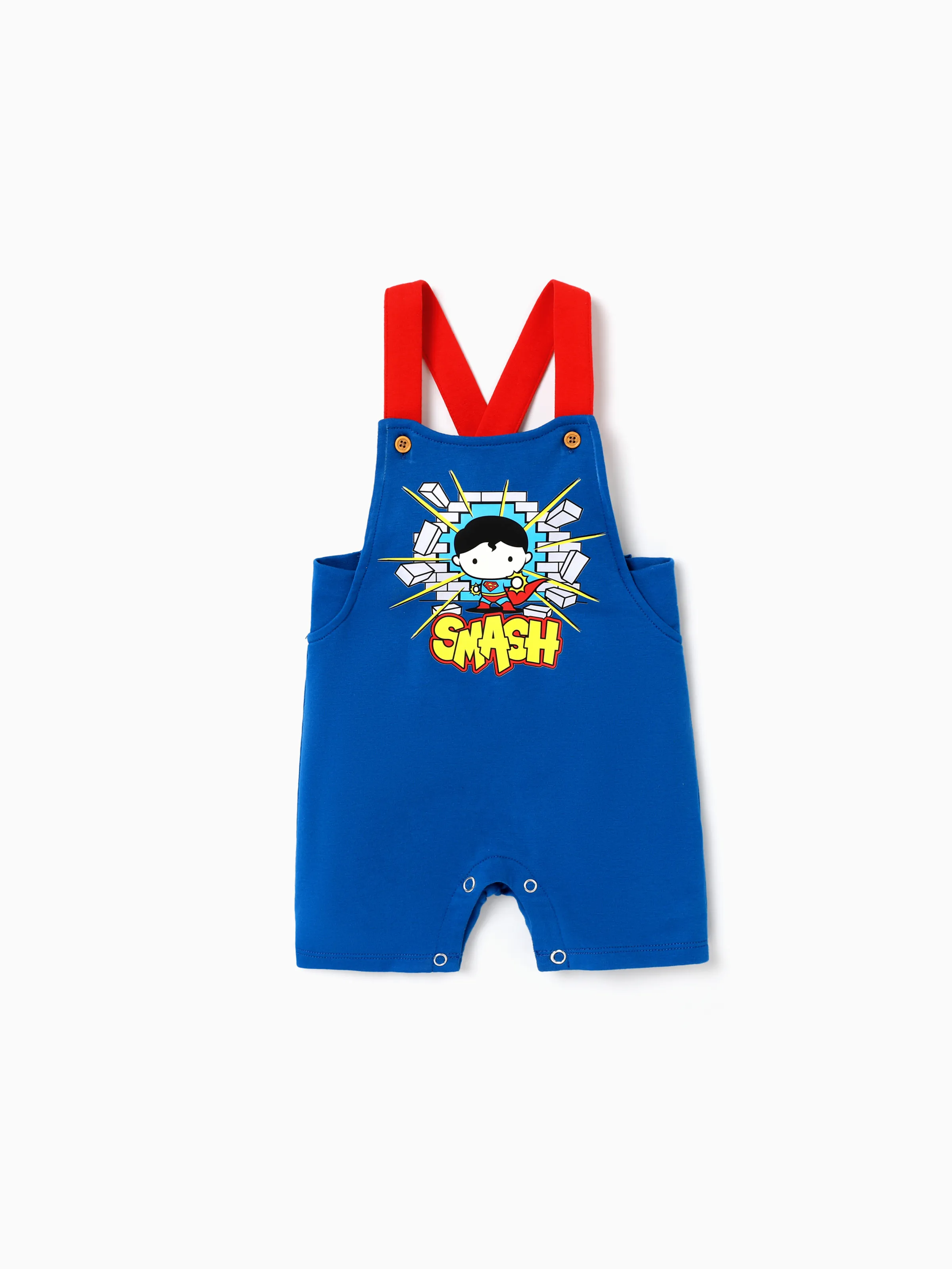 

Justice League 1pc Baby Boys Character Print Overalls