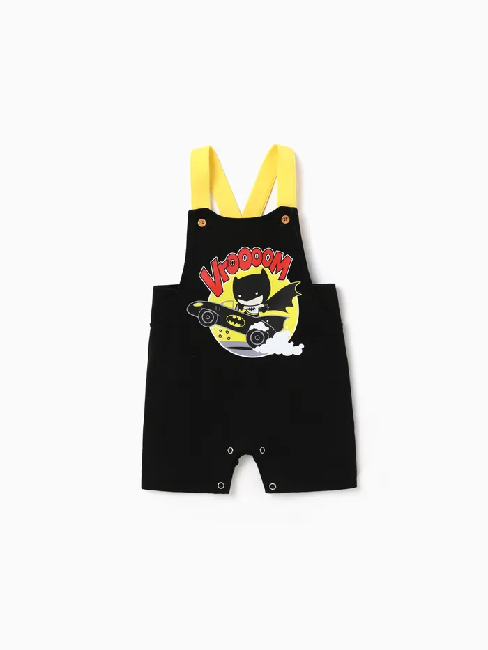 Justice League 1pc Baby Boys Character Print Overalls
