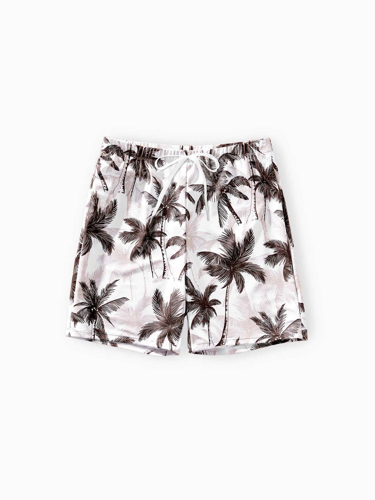 

Family Matching Allover Coconut Tree Print Spliced Ruched Two-Piece Swimsuit or Swim Trunks