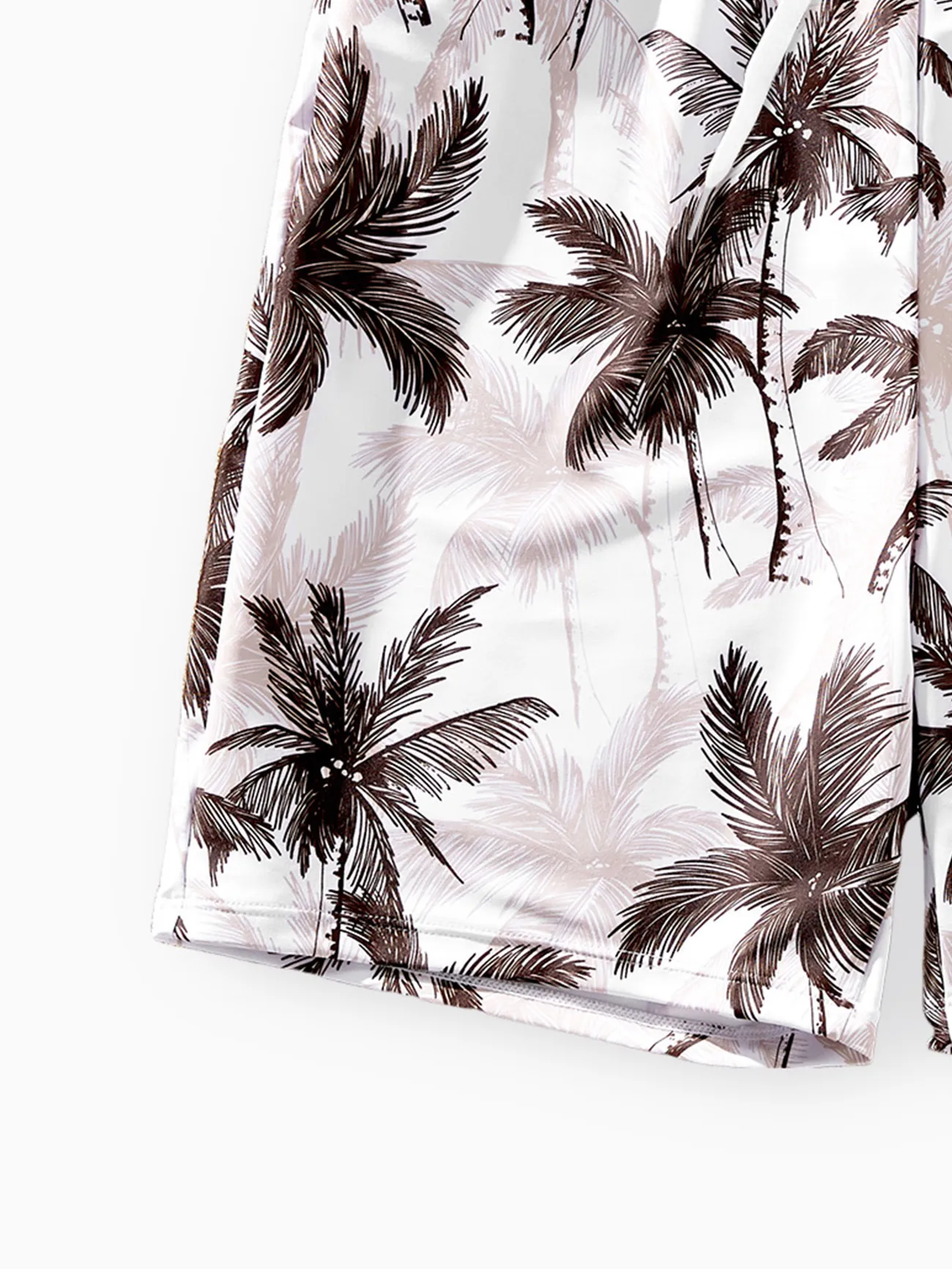 Men - Matching Family Swimsuits Khaki - Coconut Tree Tankini or Swim Trunks - Khaki - image 21