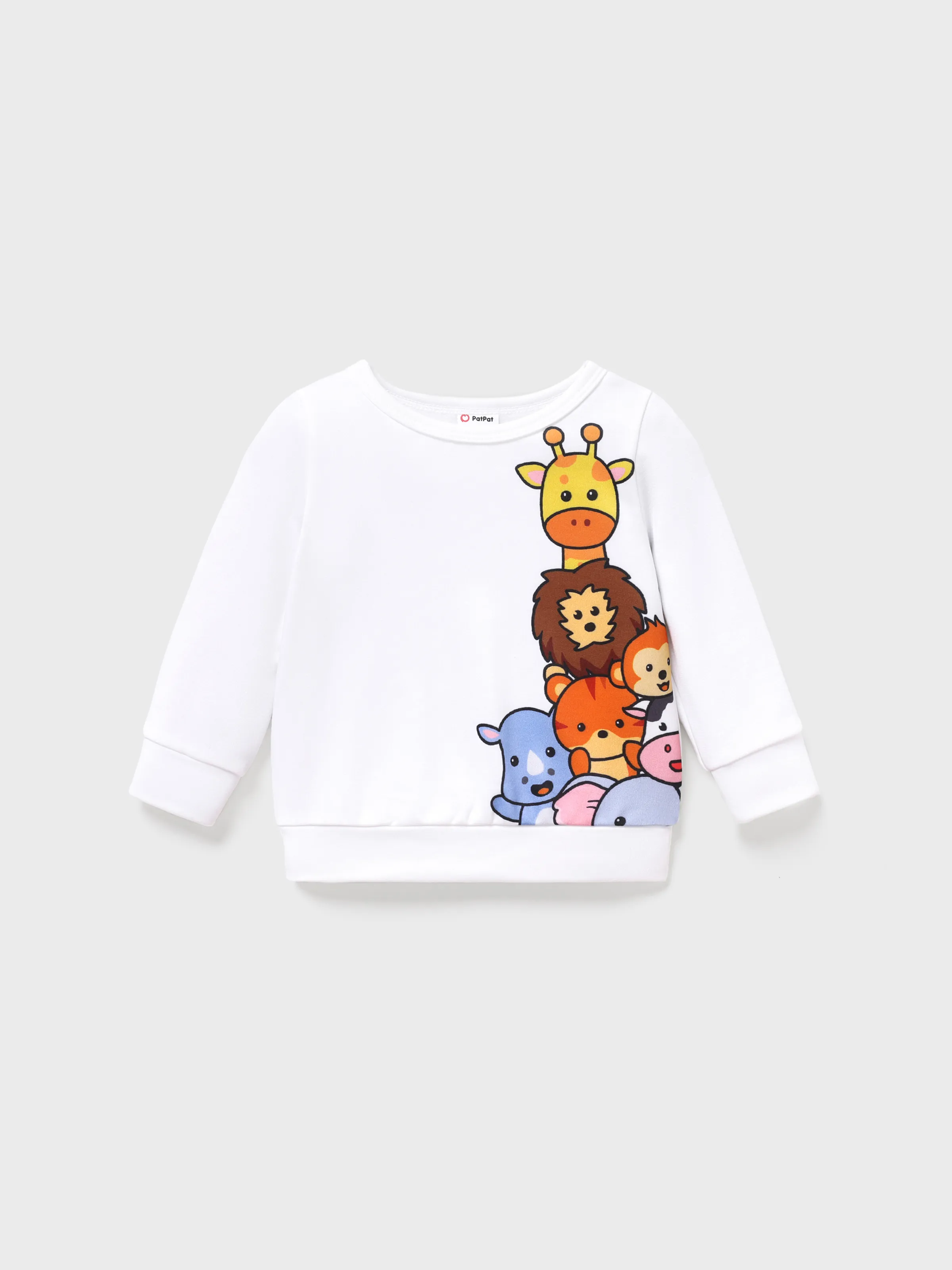 

Baby Boy Basic Animal Pattern Hoodie