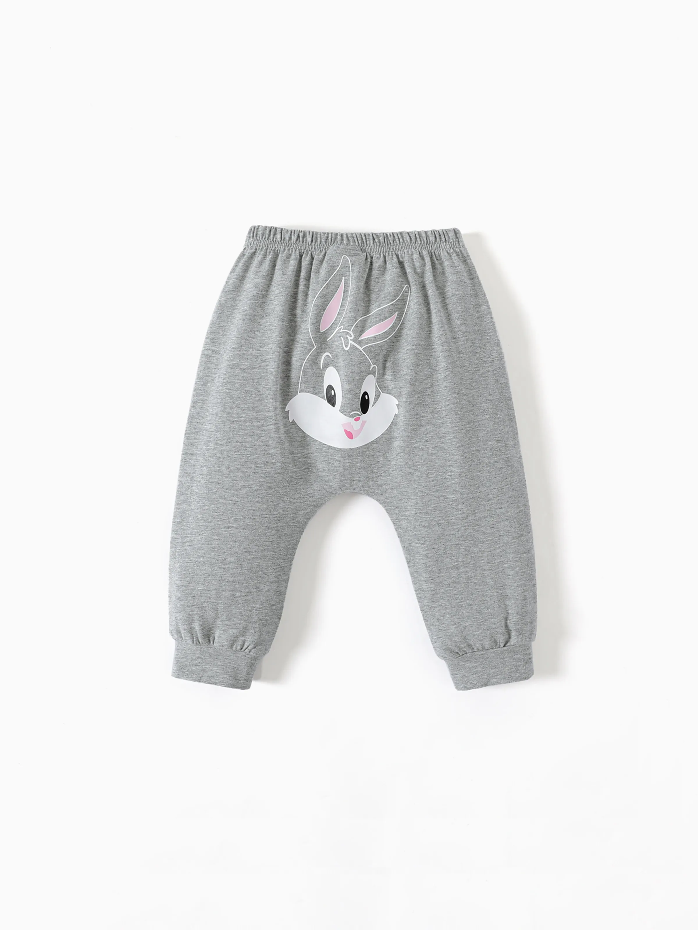 pantalones de chándal de algodón con estampado animal de dibujos animados para bebé niño/niña looney tunes