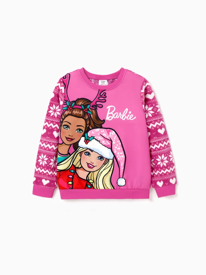 Barbie Criança Menina Personagens Pullover Sweatshirt