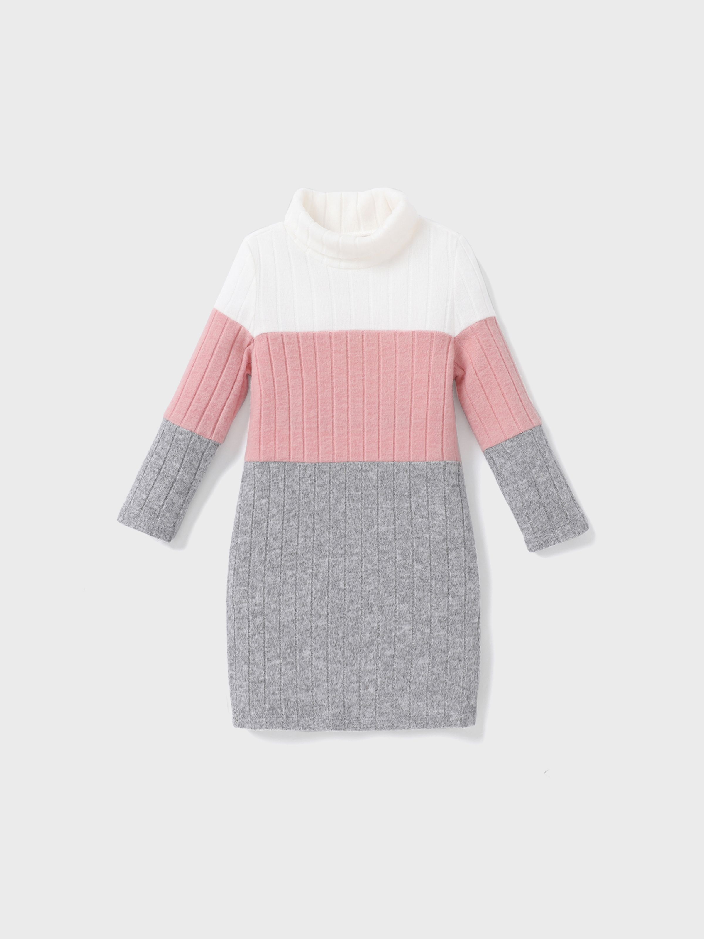 

Toddler Girl Avant-garde Fabric Stitching Dress