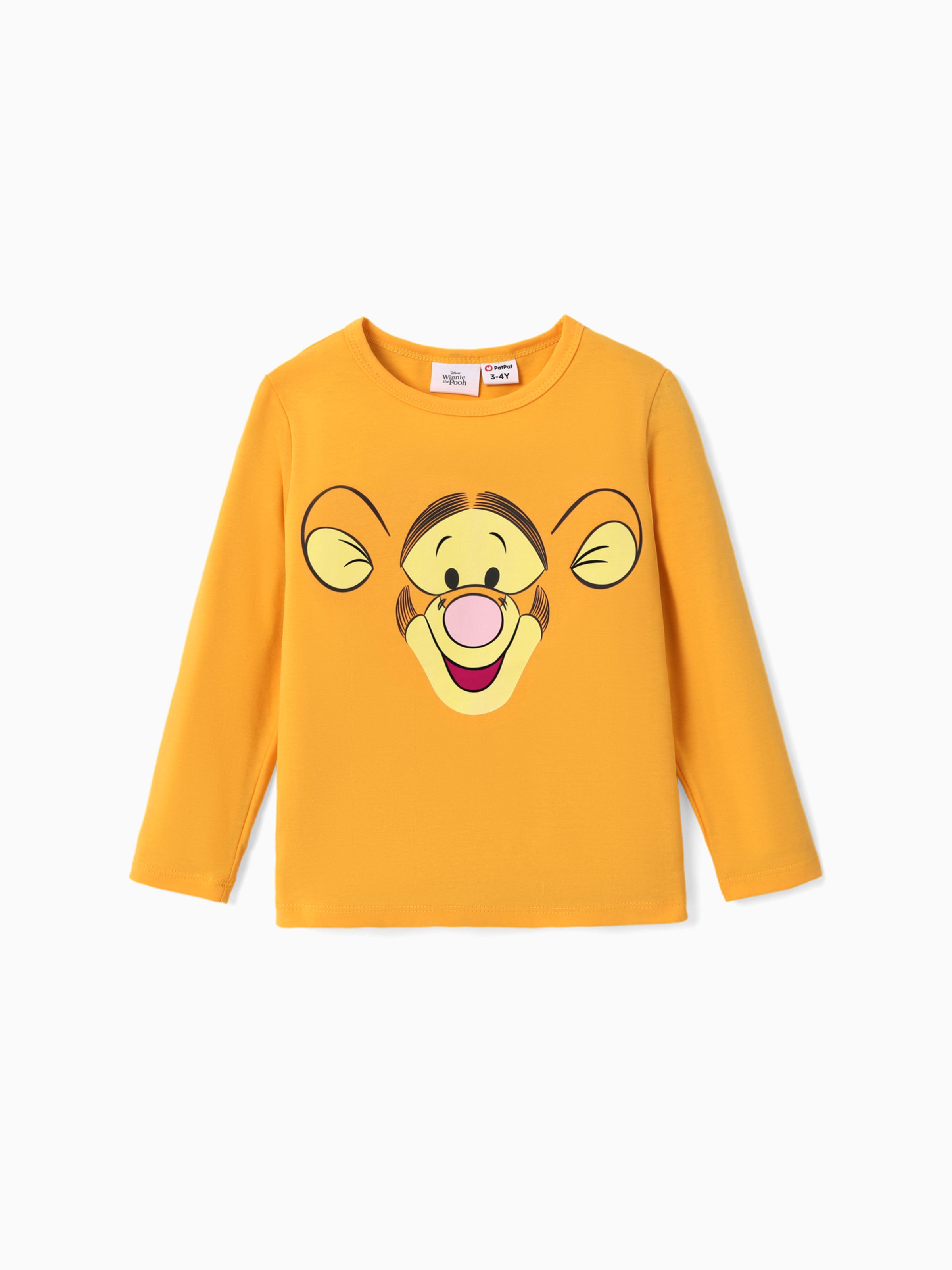 

Disney Winnie the Pooh Toddler Boys/Girls Cute Characters Emoji Long Sleeve T-Shirt