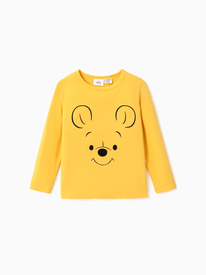 Disney Winnie the Pooh Toddler Boys/Girls Cute Characters Emoji Long Sleeve T-Shirt
