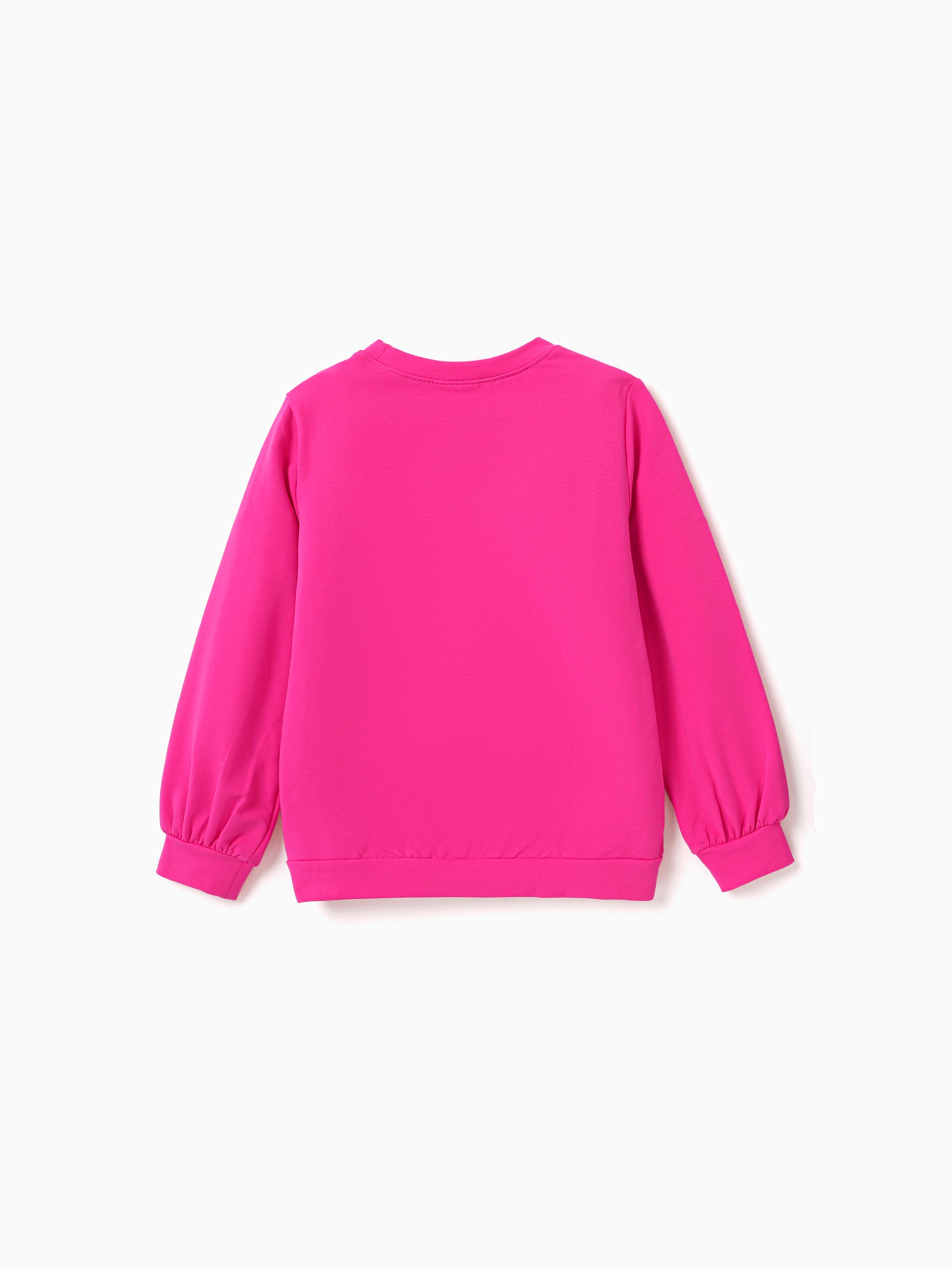 Barbie Kid Girl 2pcs Figure Letter Print Long-sleeve Top or Barbie Kid Girl 2pcs Figure Letter Print Long-sleeve Top or