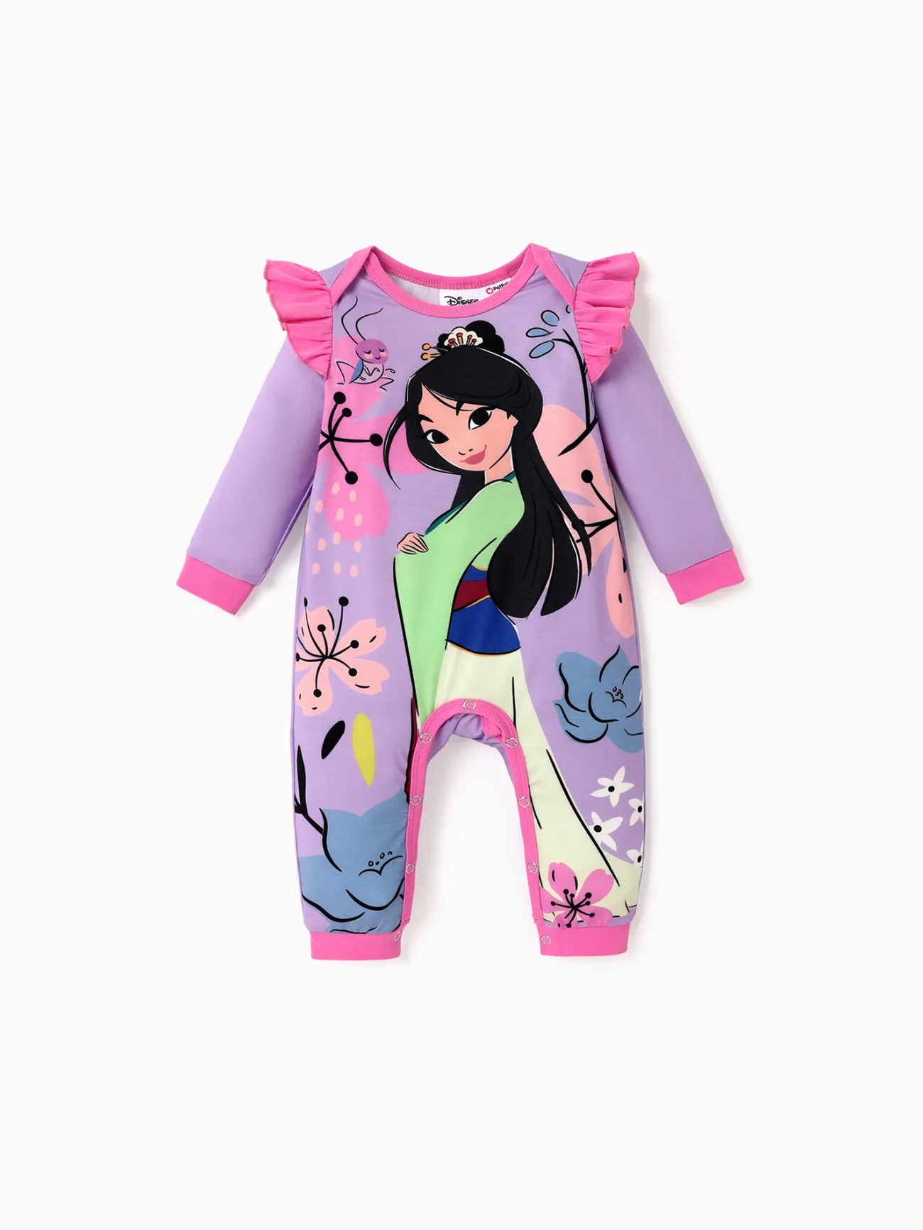 

Disney Princess Baby Girl Naia™ Character Print Ruffled Long-sleeve Jumpsuit