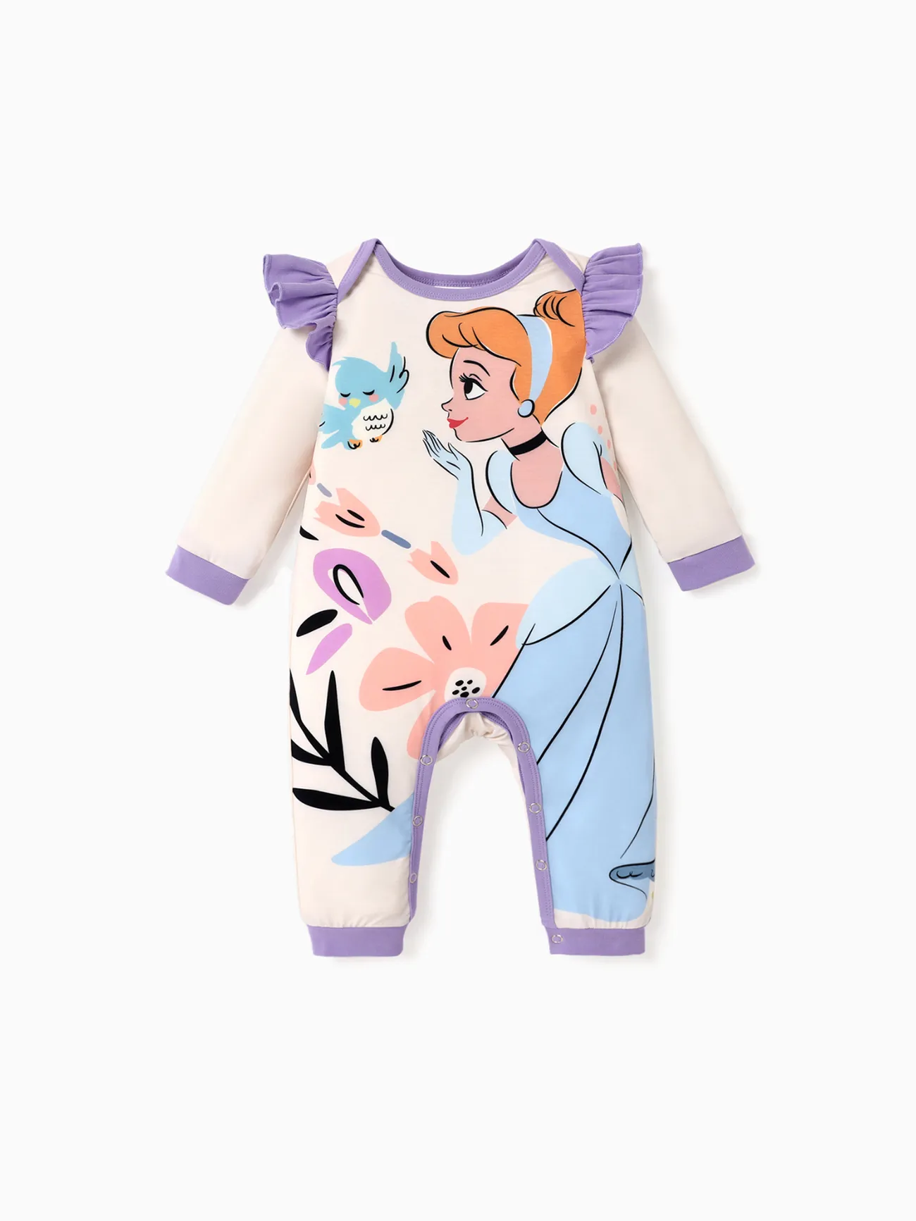 

Disney Princess Baby Girl Naia™ Character Print Ruffled Long-sleeve Jumpsuit