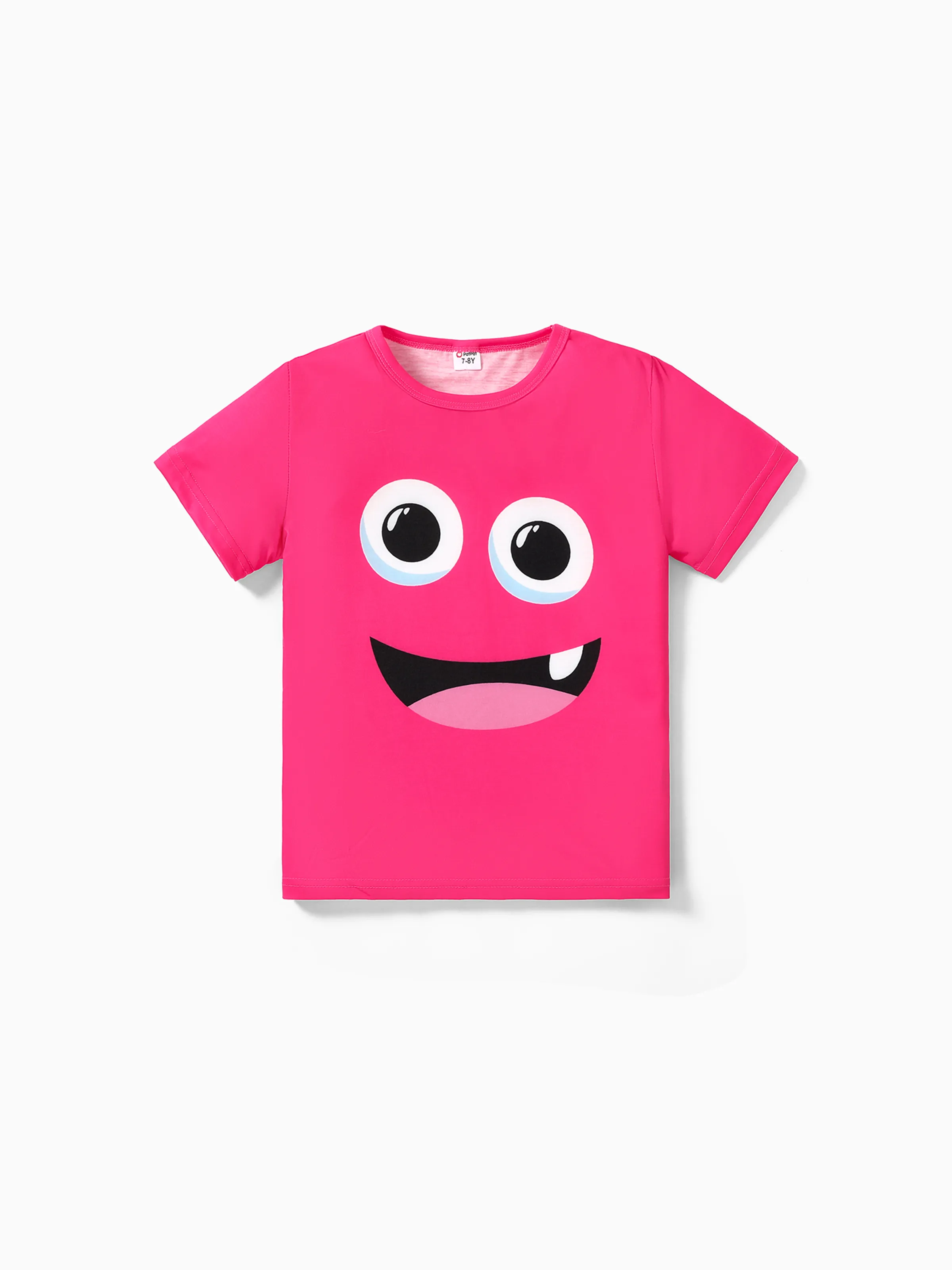 

Kid Boy/Kid Girl Face Graphic Print Short-sleeve Tee