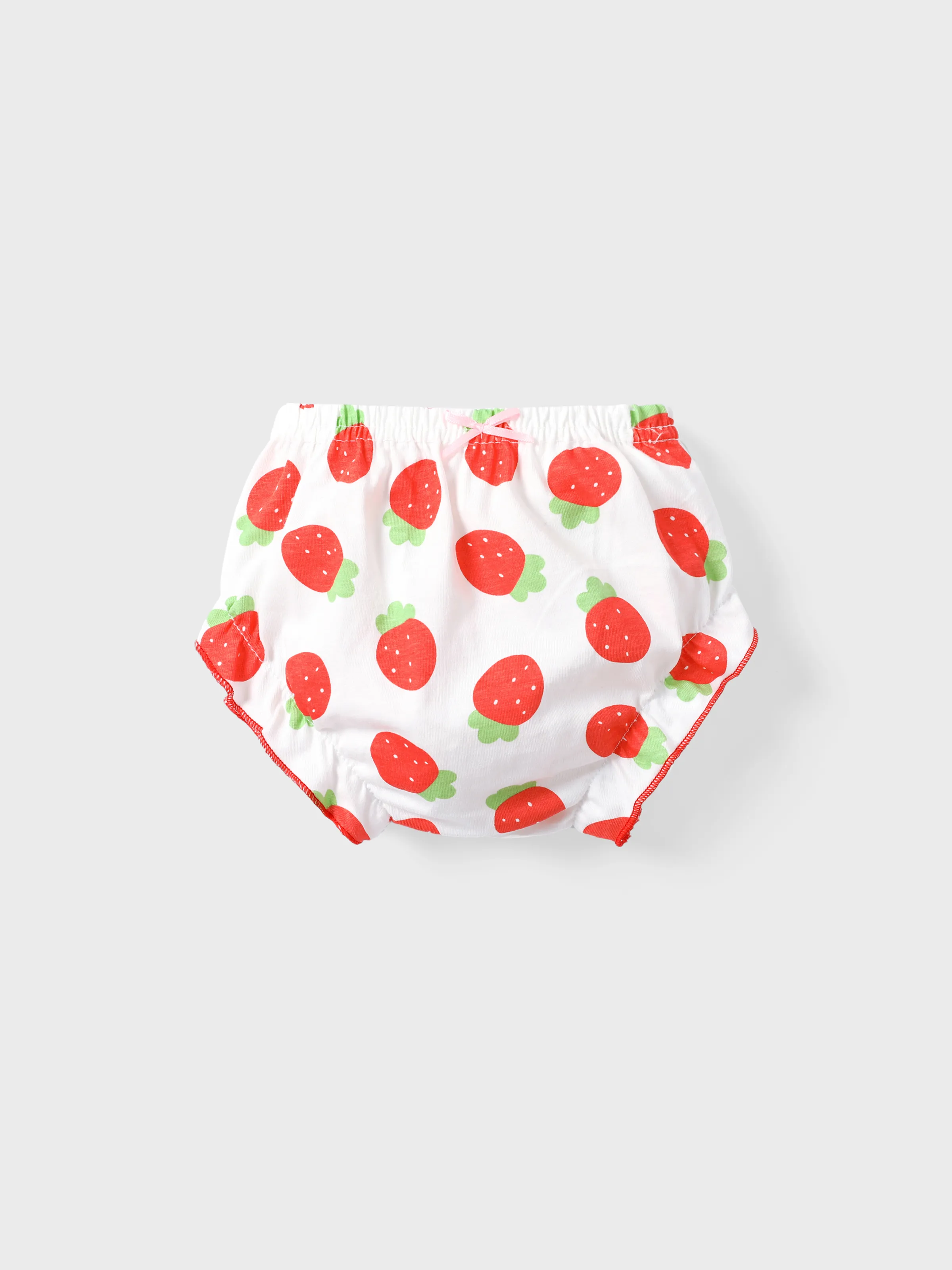 Ensemble de sous-vêtements pour filles avec des fruits et légumes doux - 100 % coton