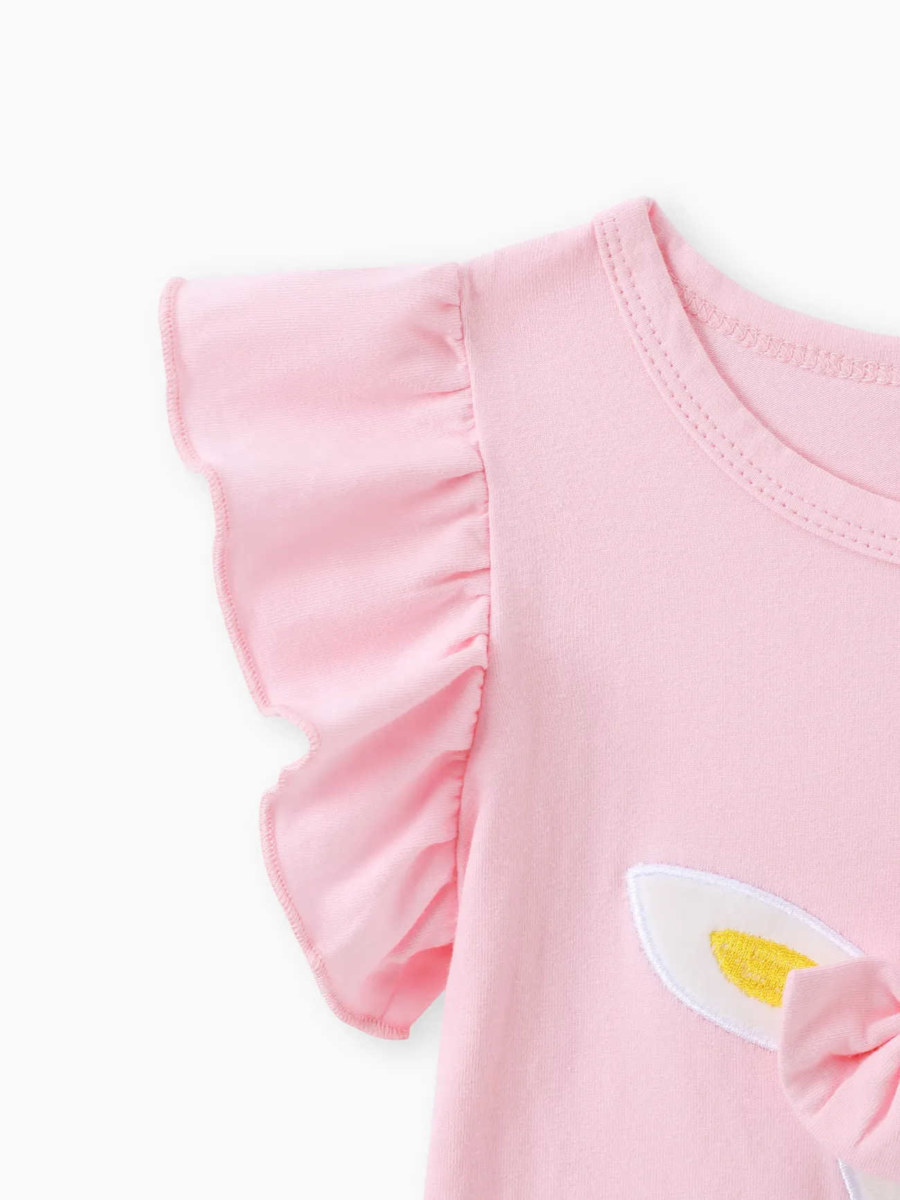 incarnadinerose - Pâques 2 pièces Enfant en bas âge Fille Hypersensible Enfantin Lapin ensembles de t-shirts - image 5