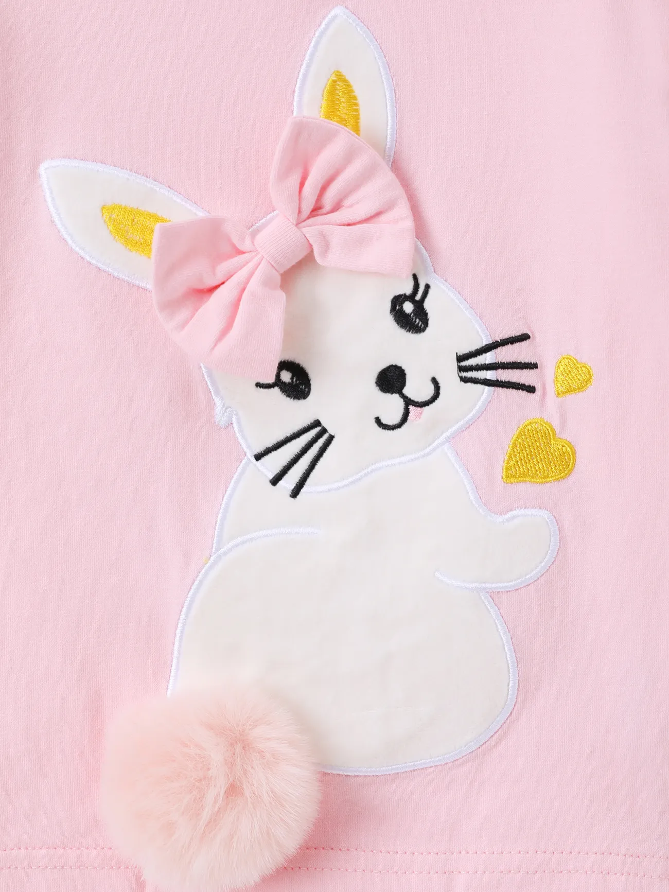 incarnadinerose - Pâques 2 pièces Enfant en bas âge Fille Hypersensible Enfantin Lapin ensembles de t-shirts - image 4