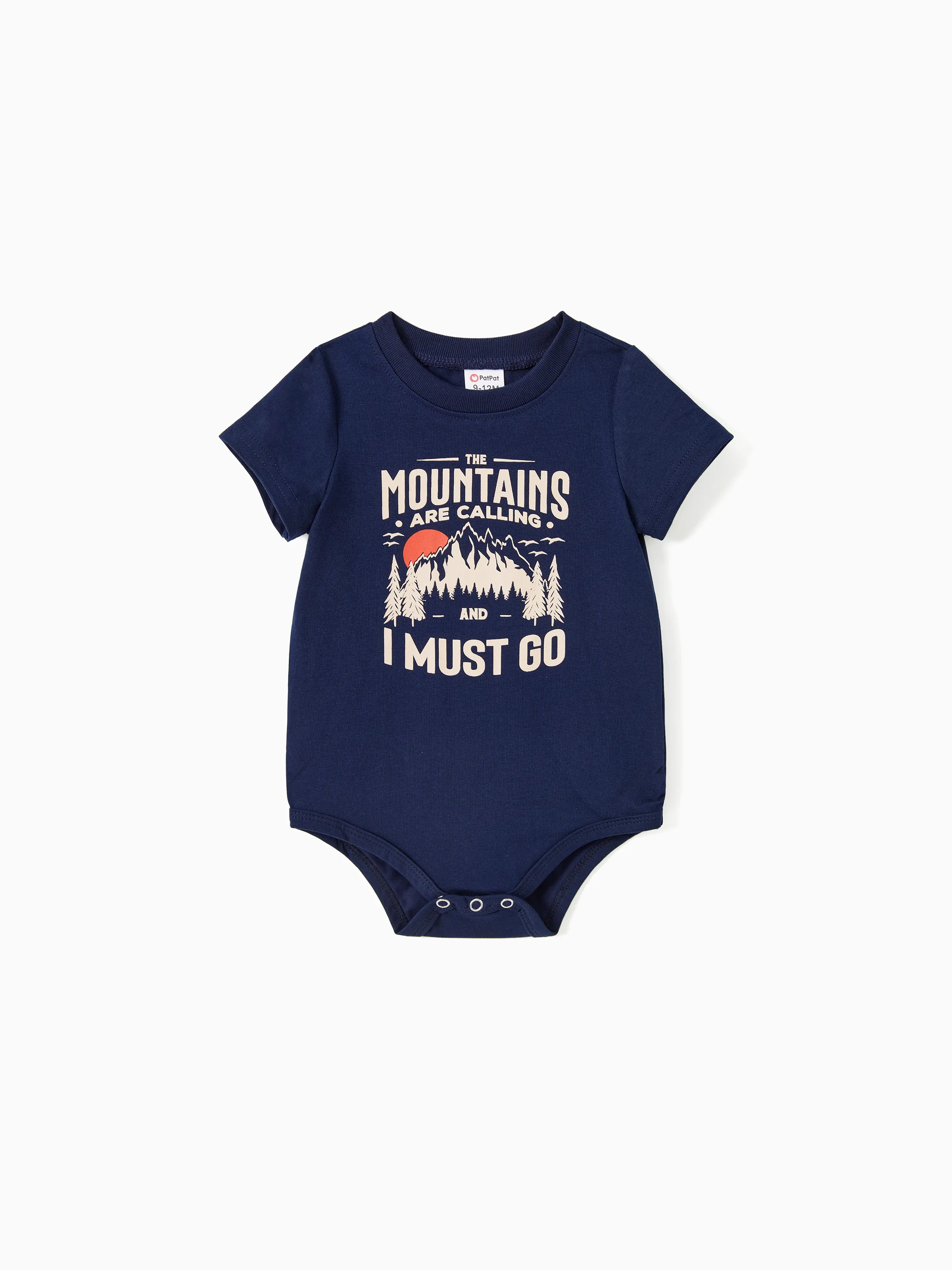 

Quick-Dry Family Matching Mountain Graphic Slogan Print Oversize Tee or Flowy Strap Dress with Pockets