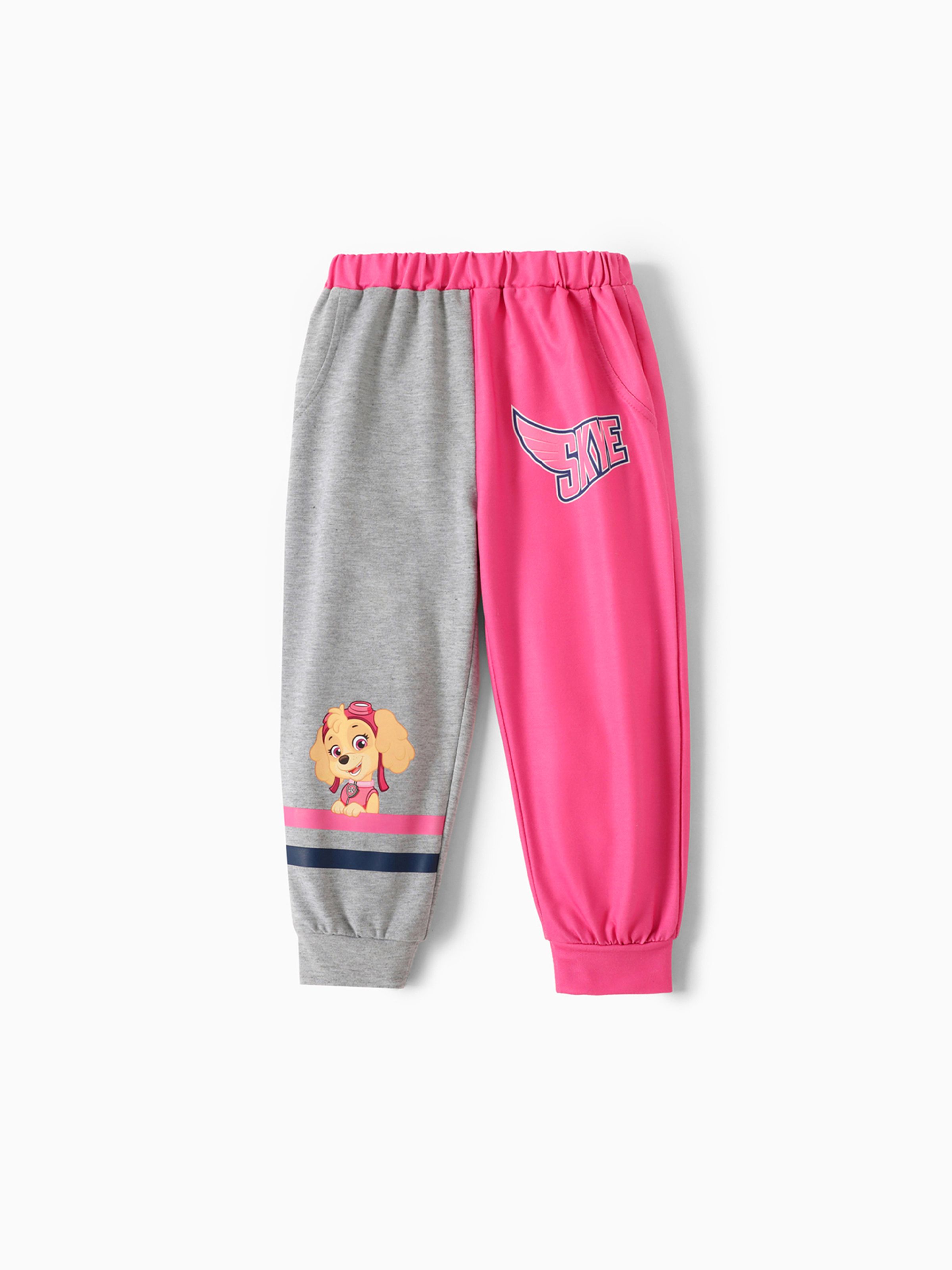 

PAW Patrol Toddler Boy/Girl Chase/Marshall/Skye/Rubble/Everest Striped Colorblock Elasticized Pants