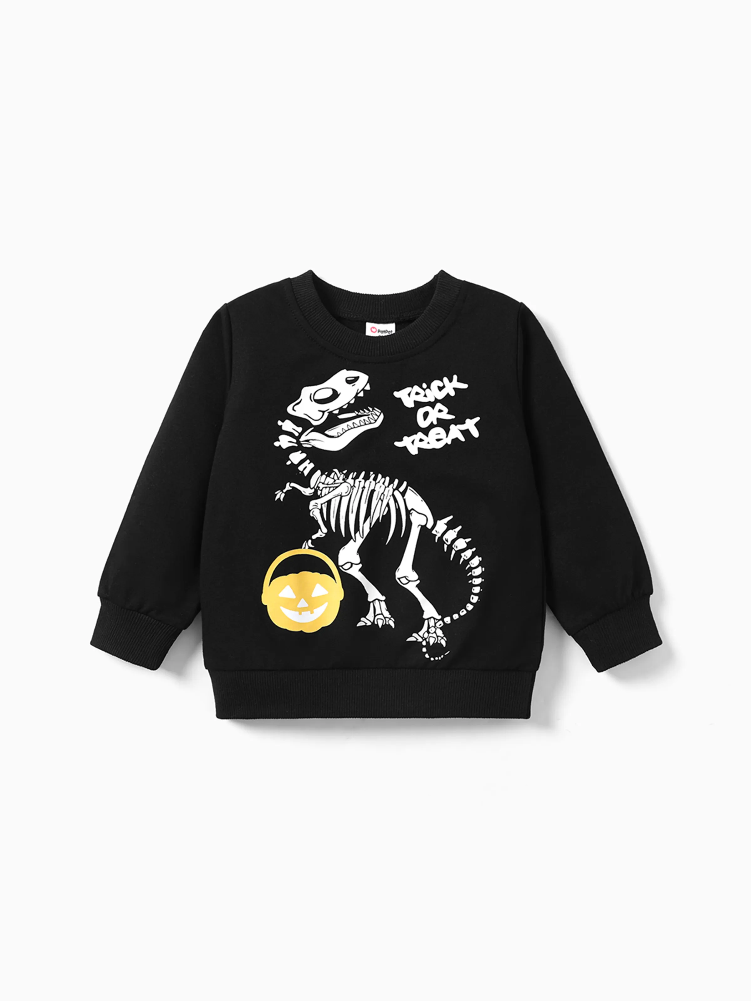 

Halloween Toddler Boy Glow-in-the-dark Dinosaur Sweatshirt