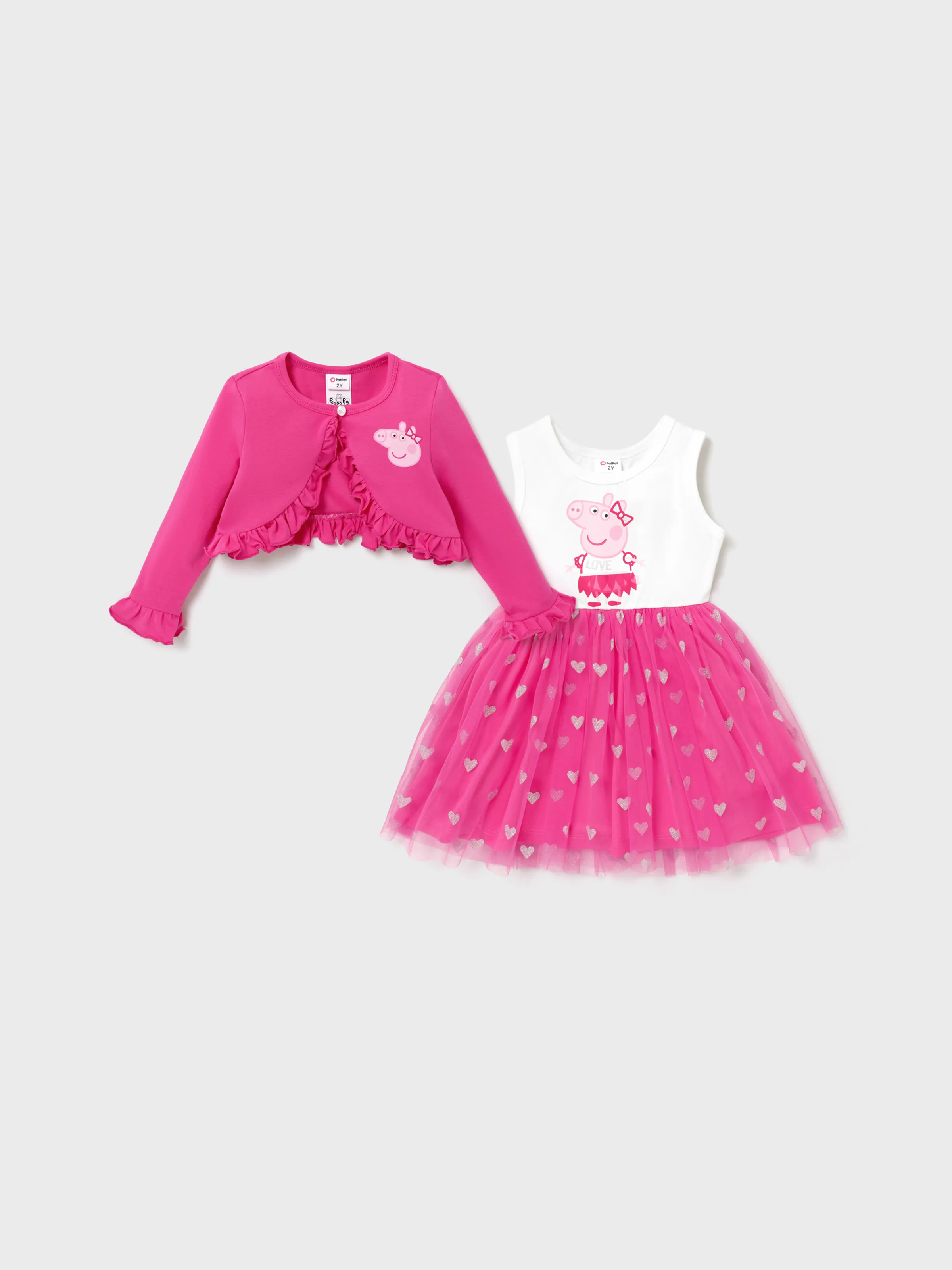 

Peppa Pig Toddler Girl Love Screen Print Dress
