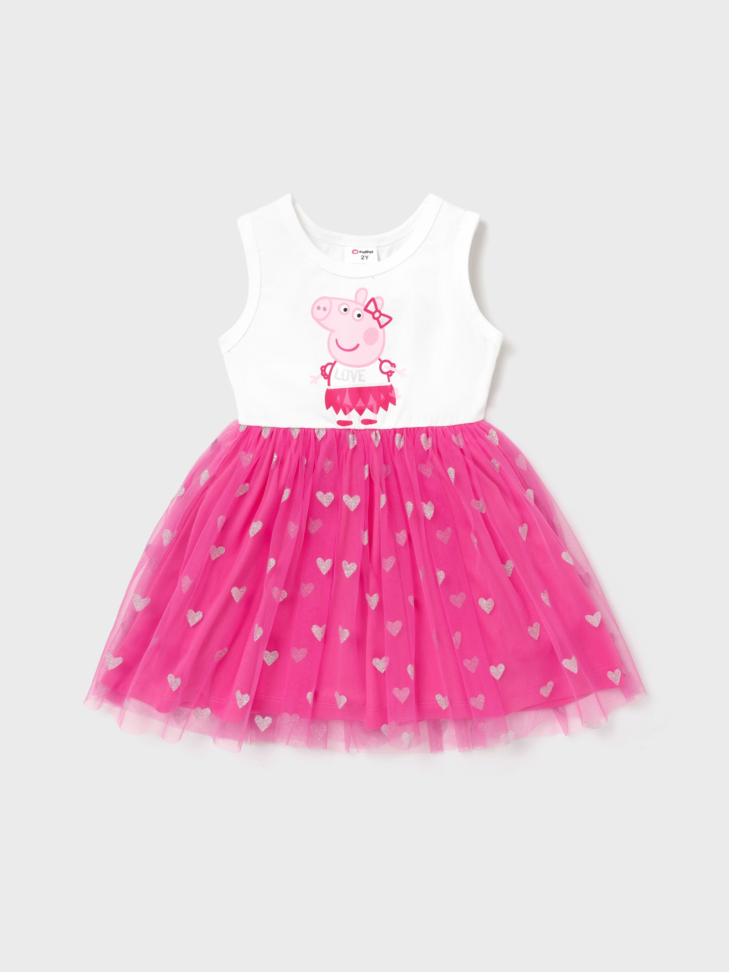 

Peppa Pig Toddler Girl Love Screen Print Dress