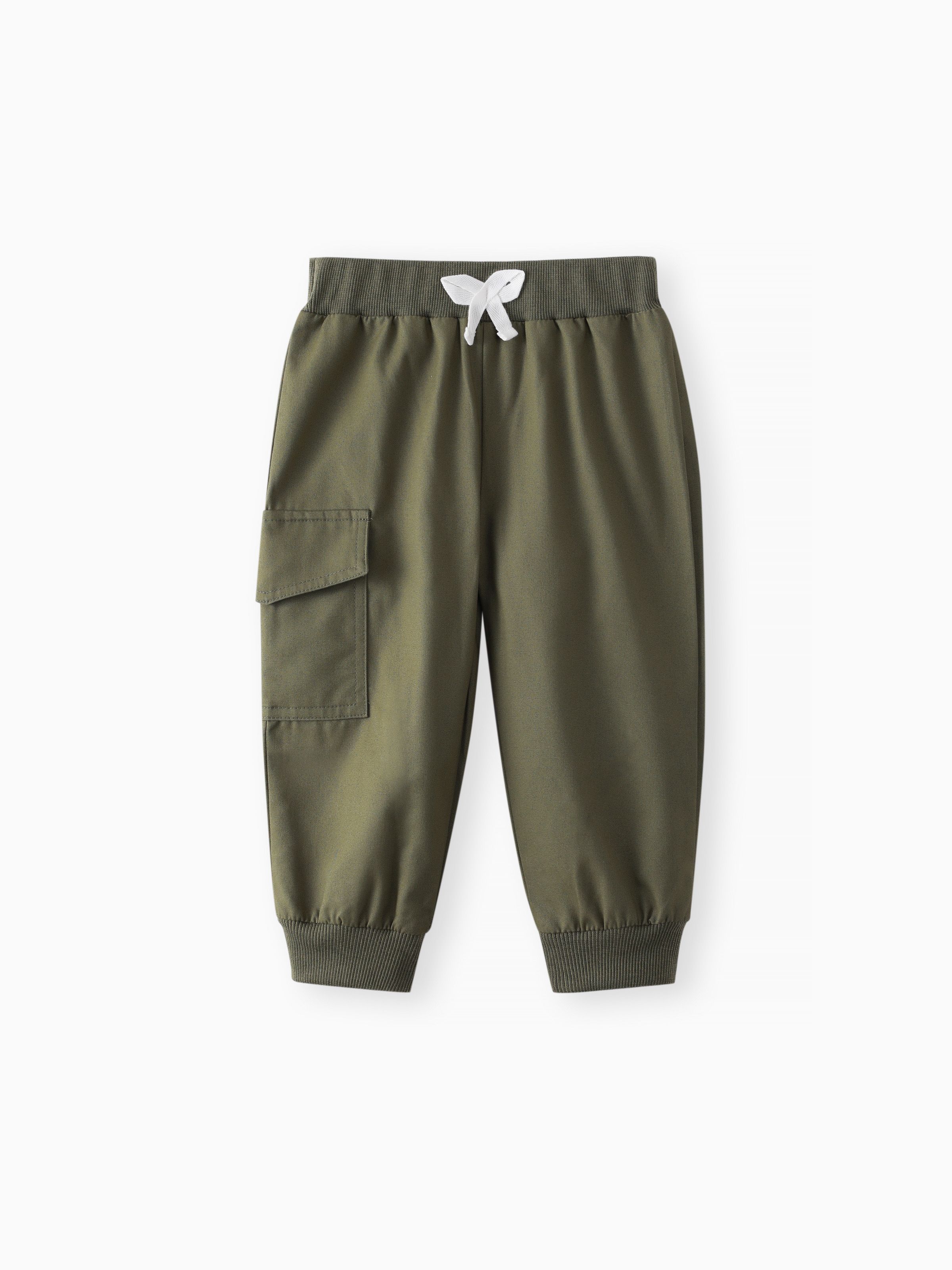 

Baby Boy/Girl Bow Front Solid Casual Tapered Pants