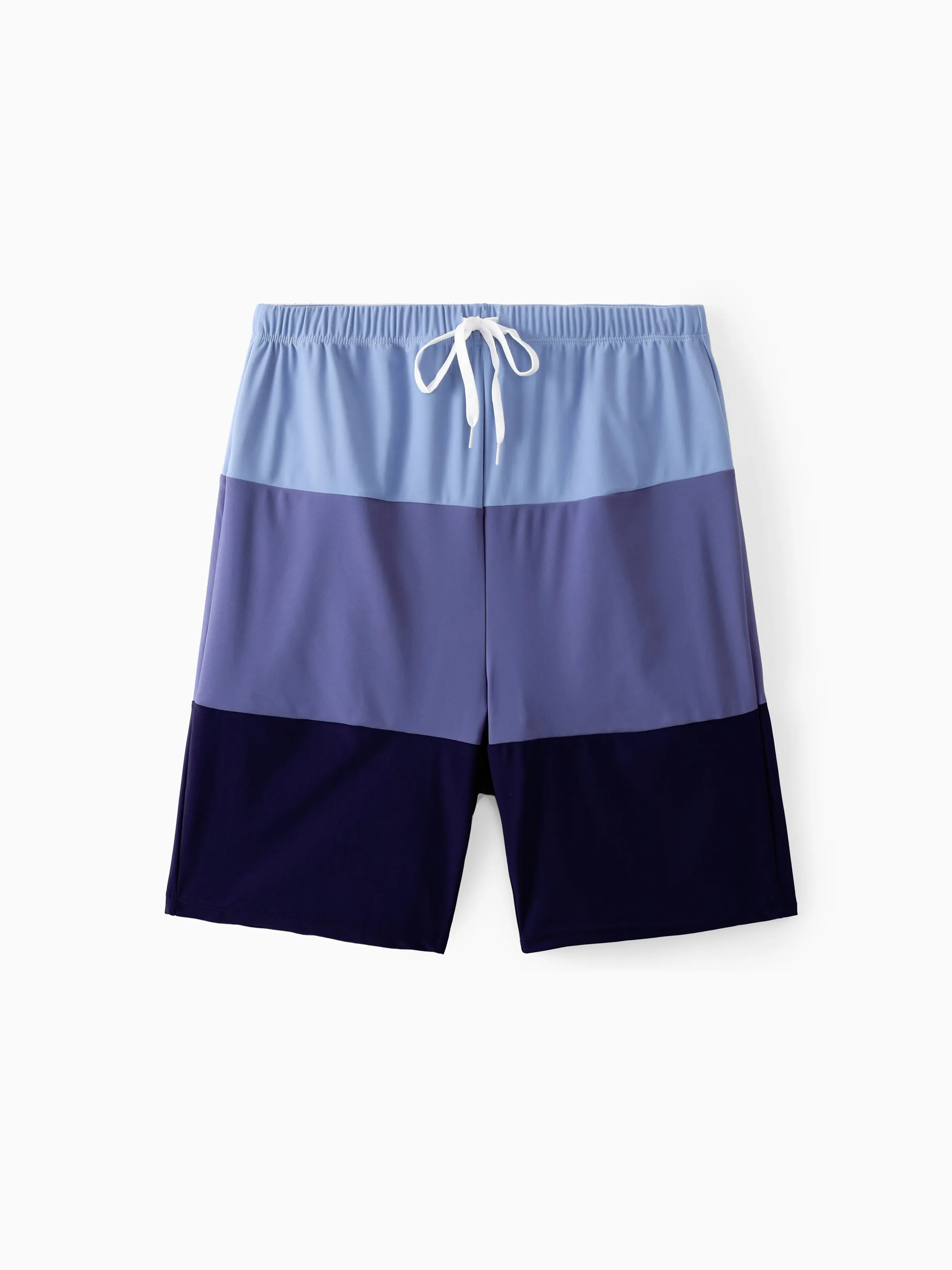 

Family Matching Drawstring Swim Trunks or Ruched Bow Tie Cut Out Mesh Ruffle Strap One-Piece Swimsuit (Quick-Dry)