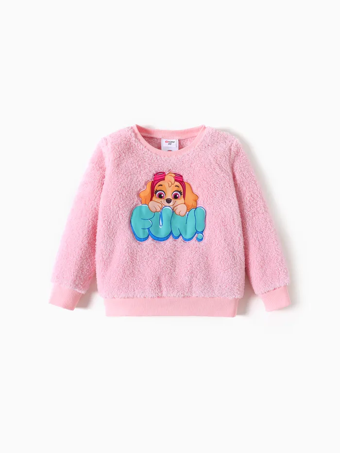 PAW Patrol Toddler Girl/Boy Chase/Marshall/Skye/Rubble Embroidered Fleece Cotton Sweatshirt