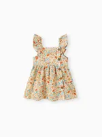 

1pc Baby Girl Sleeveless Floral casual Dress