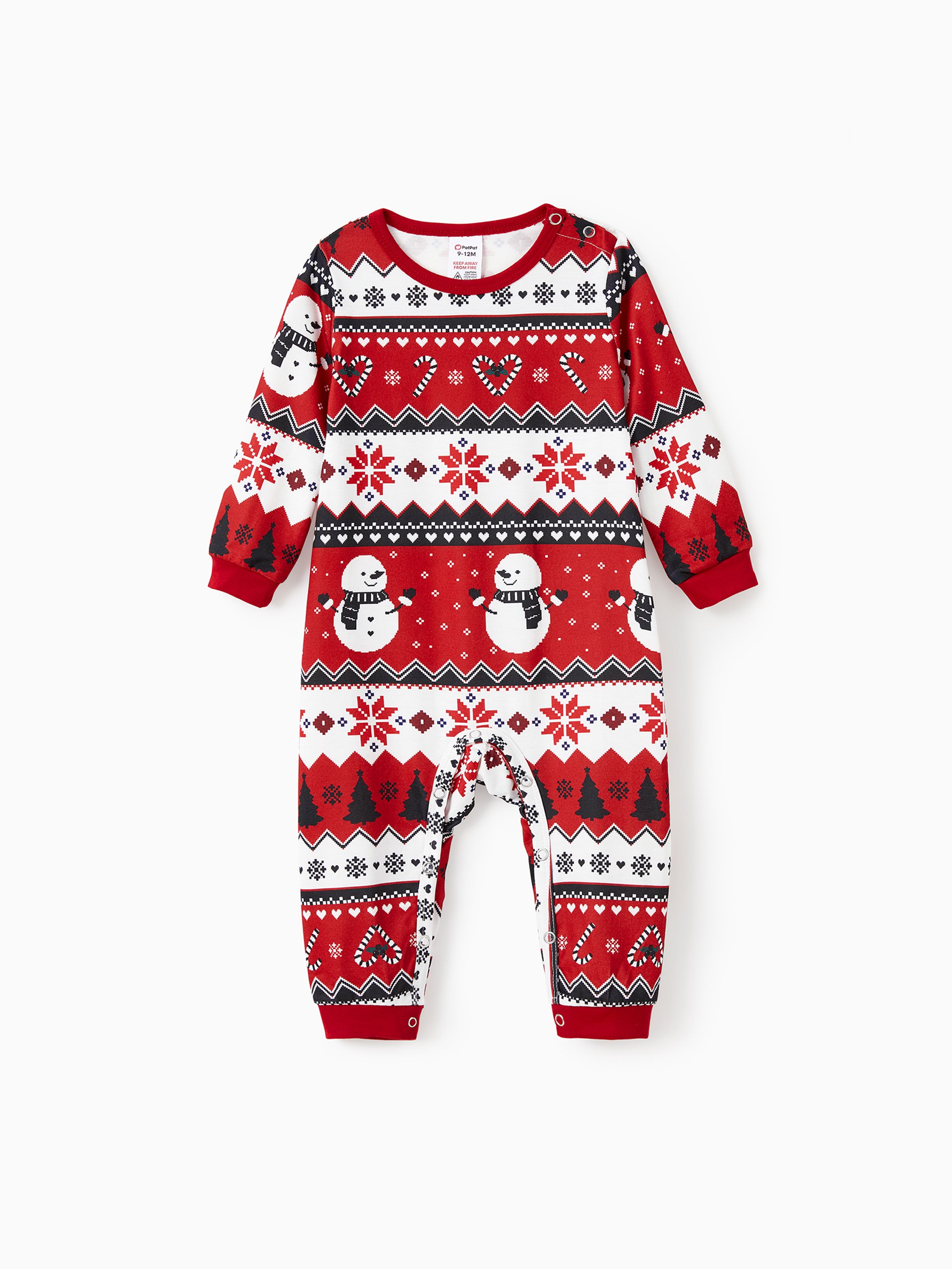 

Christmas Family Pajamas Set - Polyester Spandex Blend, 2-Piece, Casual, Opaque, Matching Outfits