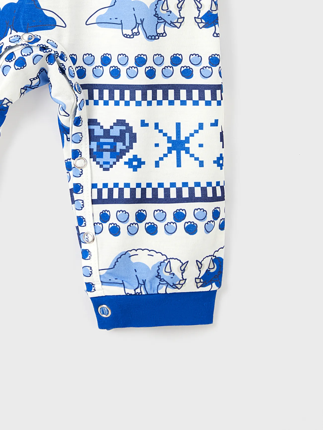 Baby - Familien-Looks Dinosaurier Kurzärmelig Familien-Outfits Pyjamas (Flame Resistant) - blau - image 15