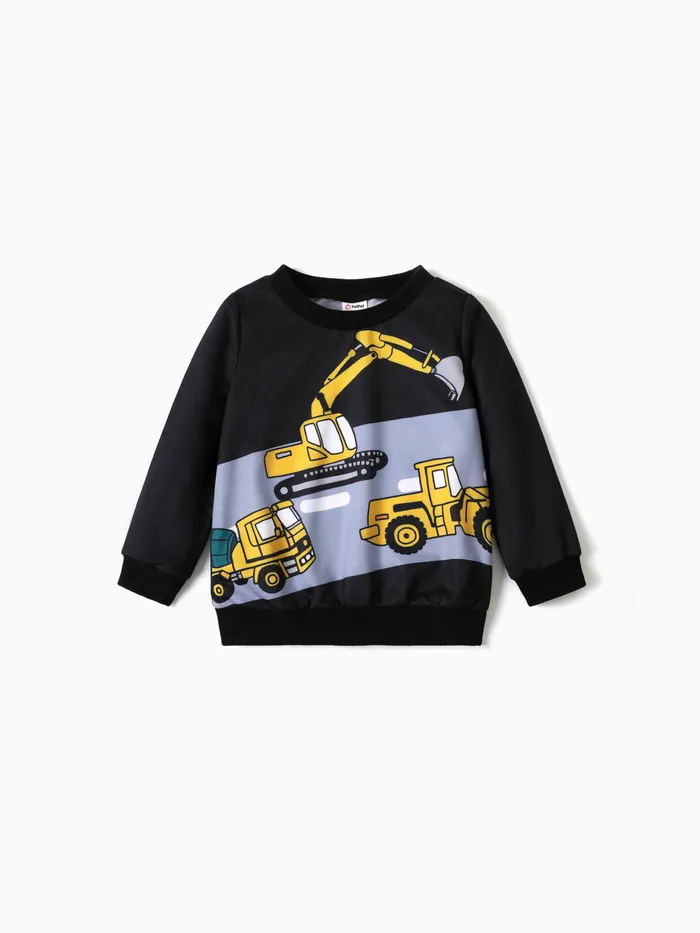 Toddler Boy Vehicle Print Pullover