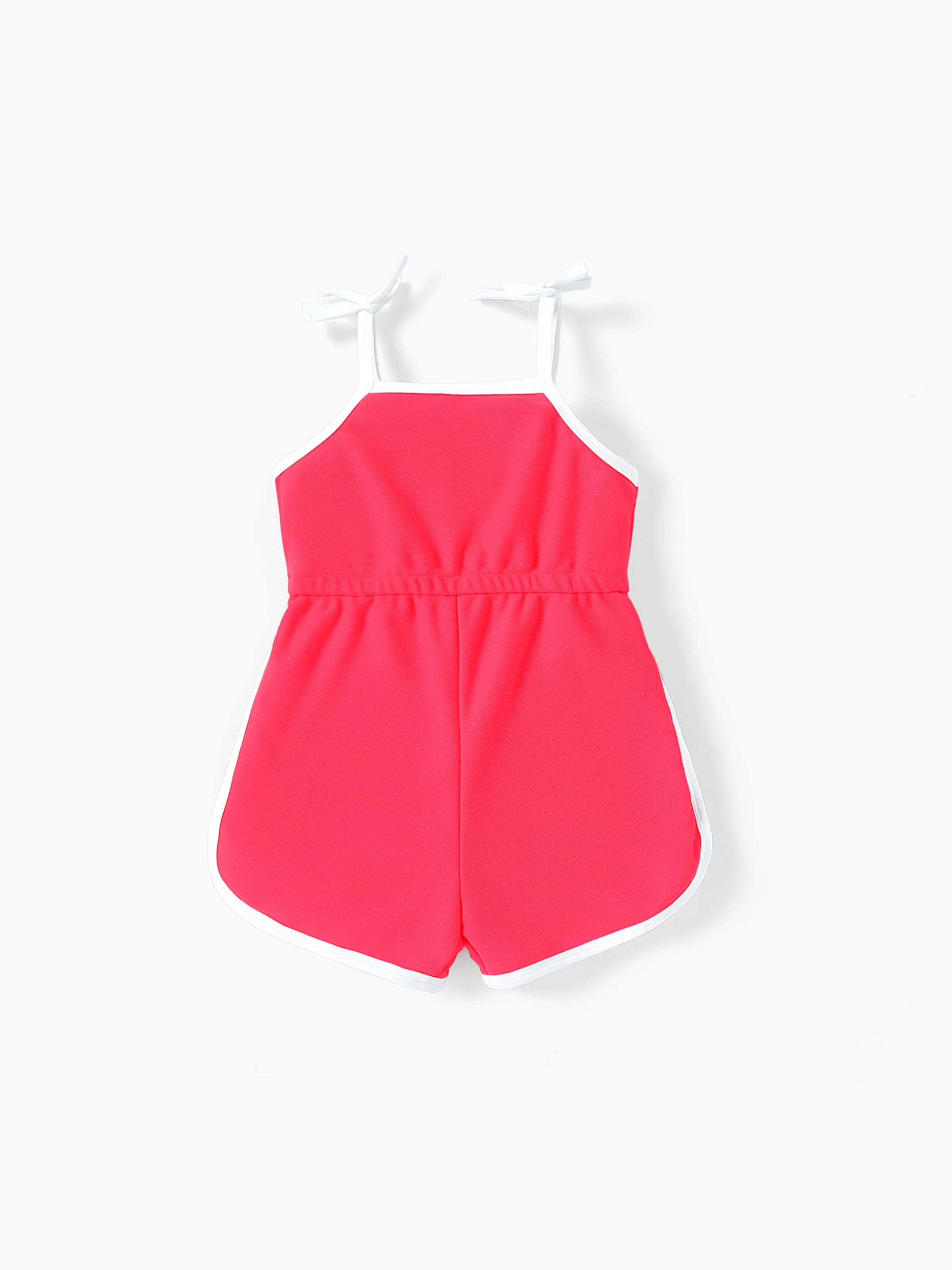 

Baby Girl Two Tone Sleeveless Cami Romper