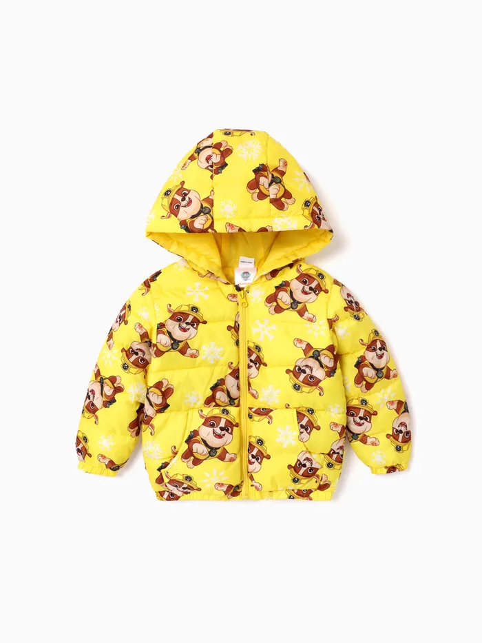 PAW Patrol Toddler Girl/Boy Skye Chase Rubble Long-sleeve Hooded Quilted Jacket