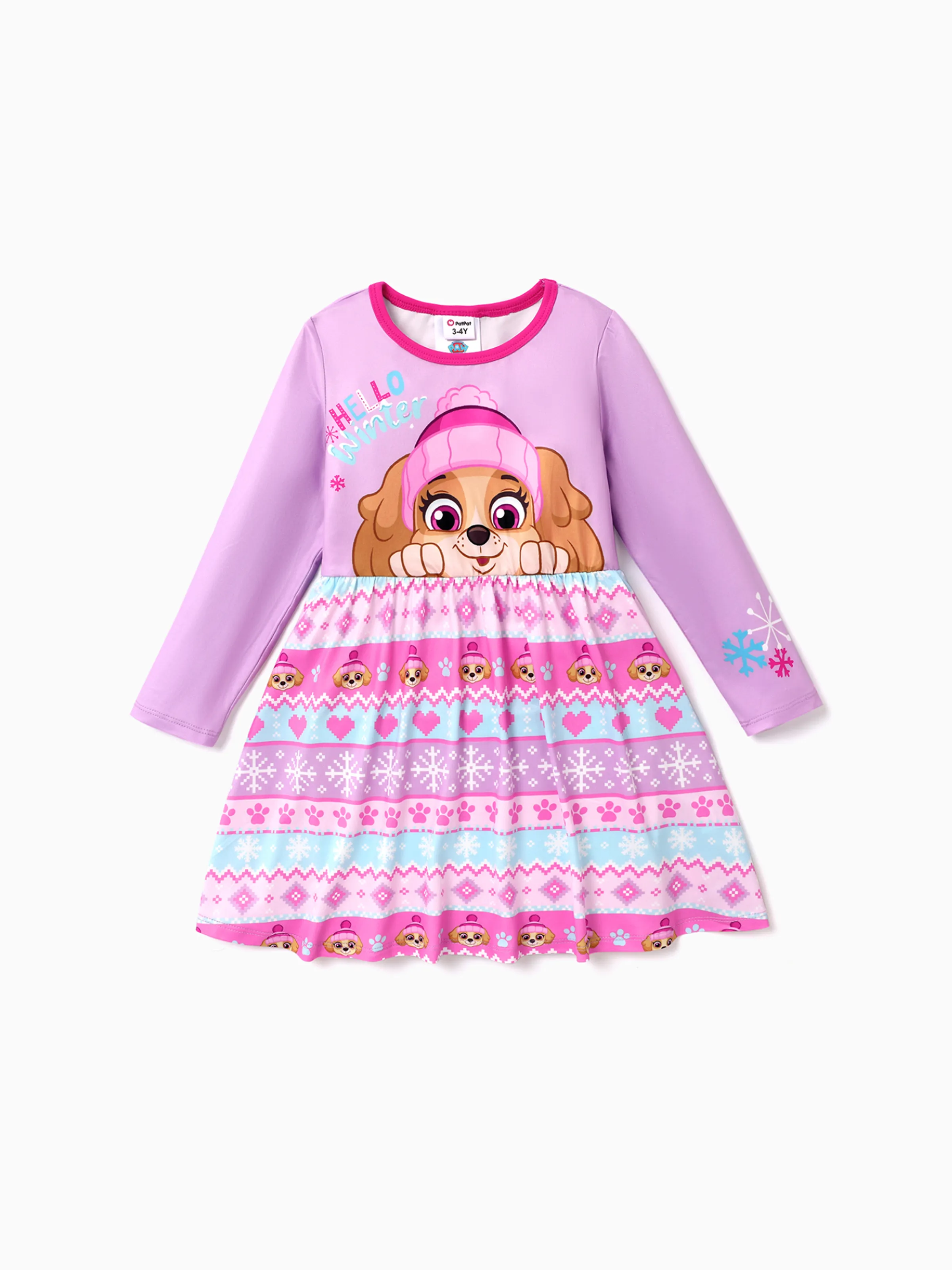 PAW Patrol Toddler Girl Christmas Skye Long-sleeve Dress