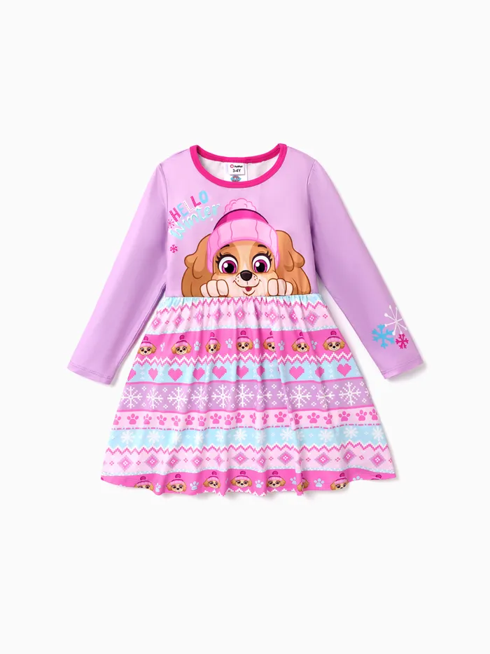 PAW Patrol Toddler Girl Christmas Skye Long-sleeve Dress