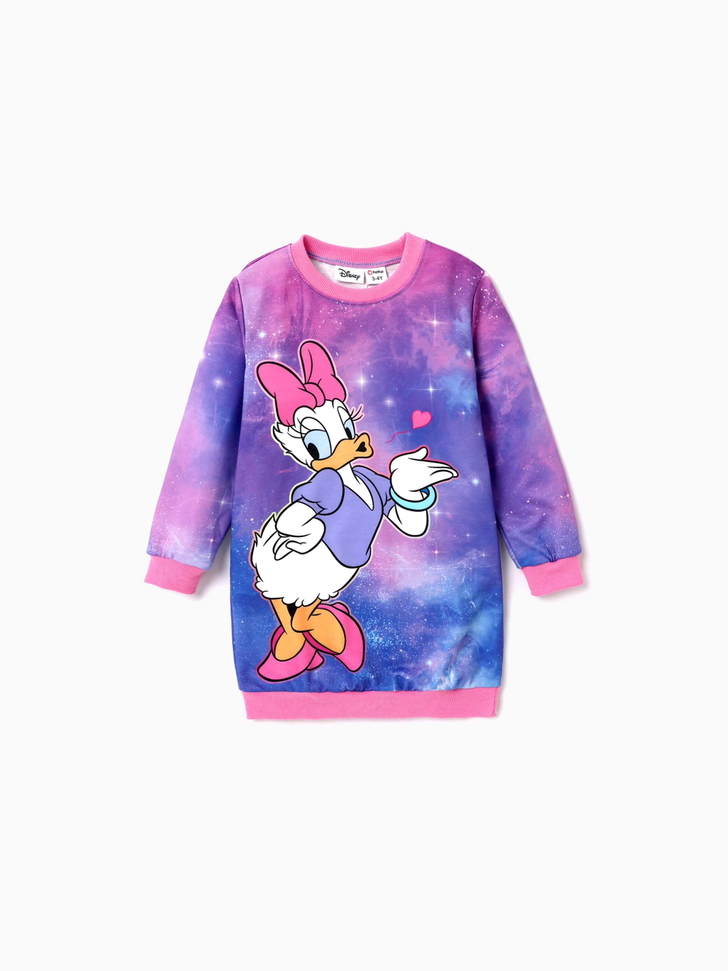 

Disney Mickey and Friends Toddler Girl Character Print Long-sleeve Dress