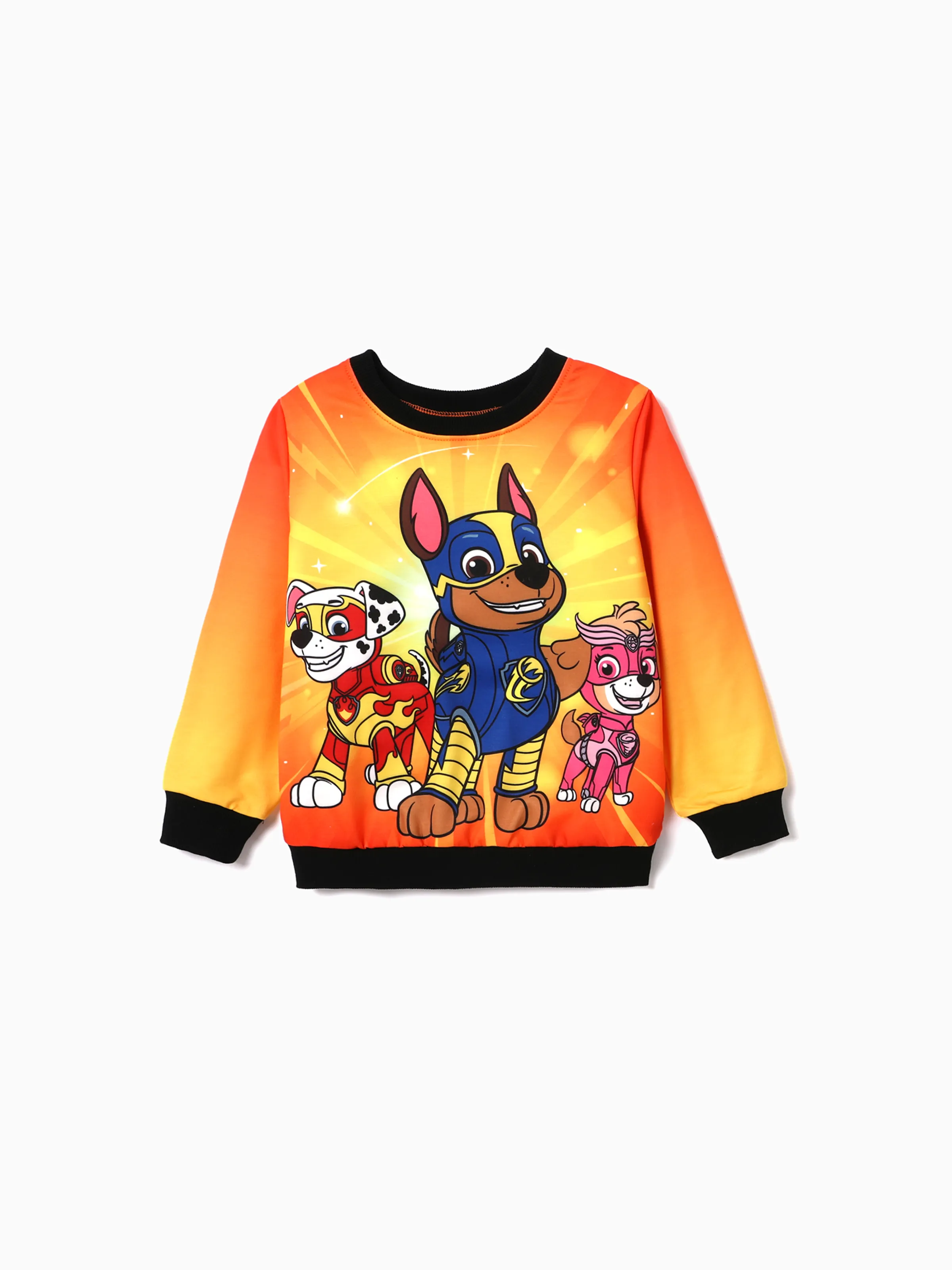 Paw Patrol niño pequeño cachorro patrón degradado cuello redondo suéter / pantalones