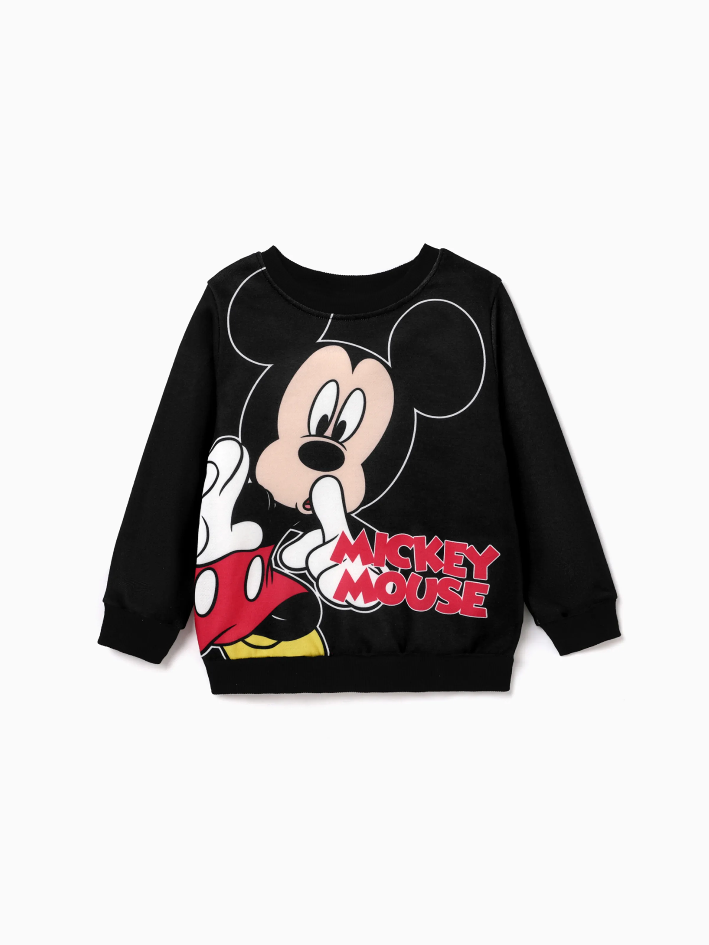 

Disney Mickey and Minnie Character Pattern Print Crew Neck Sweatshirt