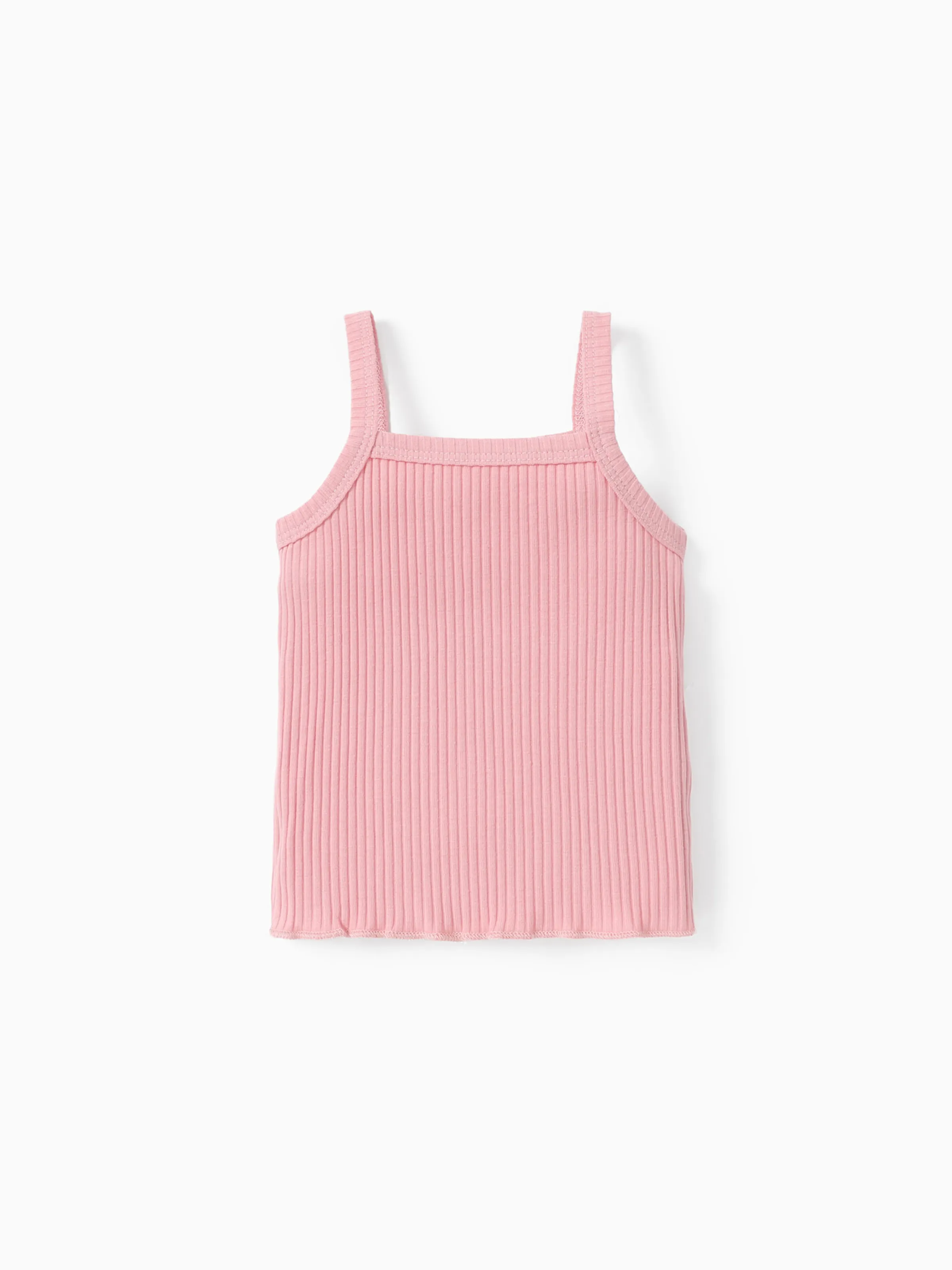 

Baby Girl 95% Cotton Ribbed Solid Cami Top