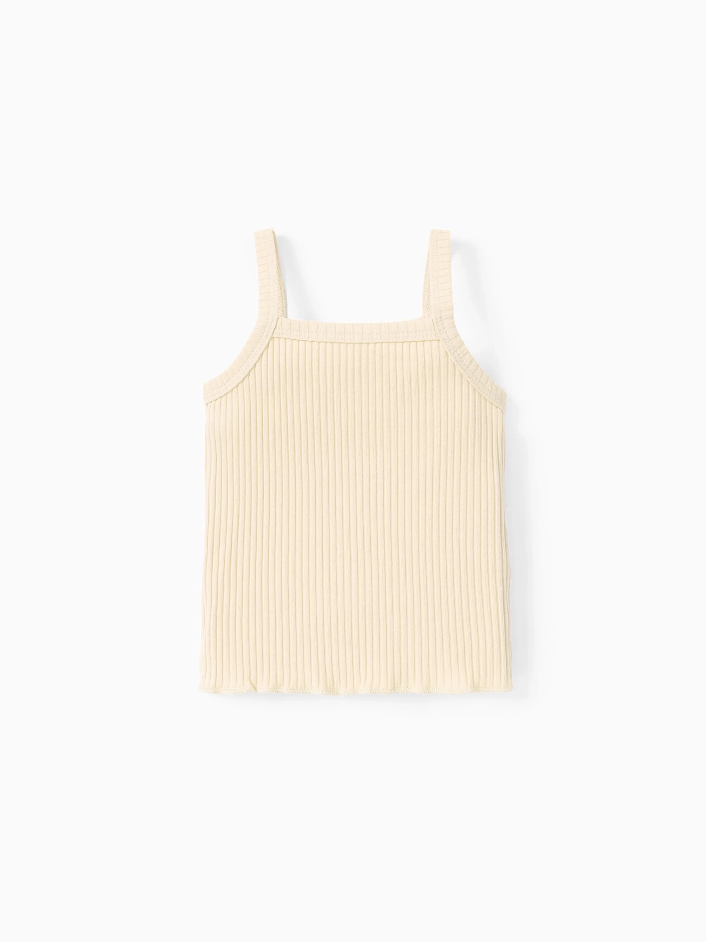 

Baby Girl 95% Cotton Ribbed Solid Cami Top