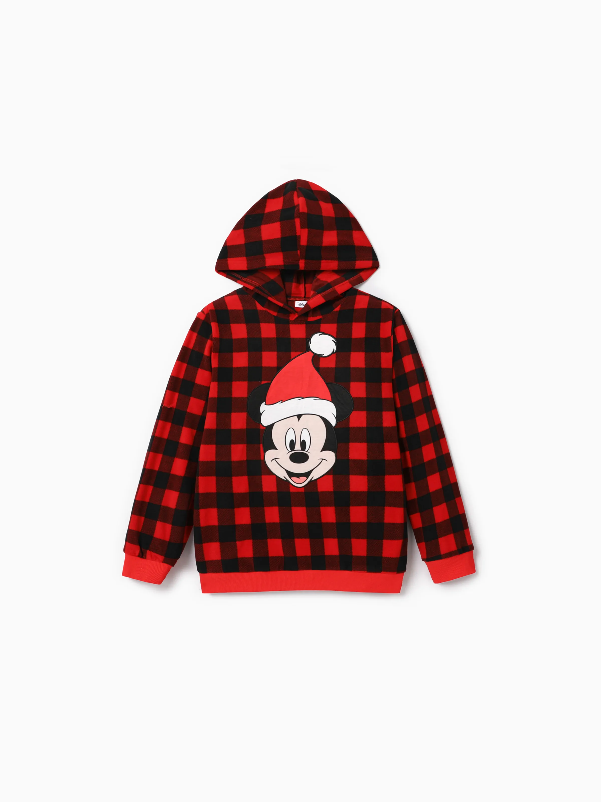 

Disney Mickey and Friends Family Matching Christmas Polarfleece Grid Character Print Hooded Top