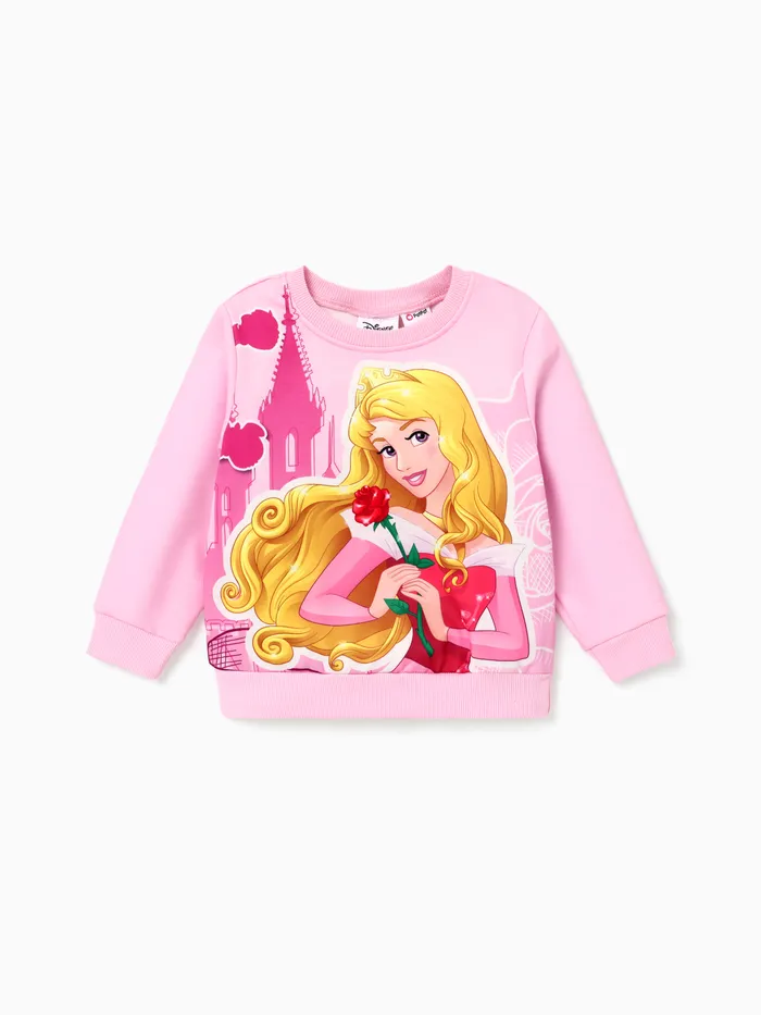 Disney Princess Sweat-shirt à manches longues imprimé personnage fille enfant en bas âge 