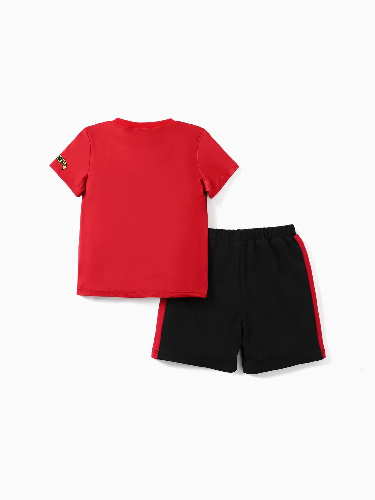 Rouge - Hot Wheels 2 pièces Enfant en bas âge Garçon Enfantin ensembles de t-shirts - image 2