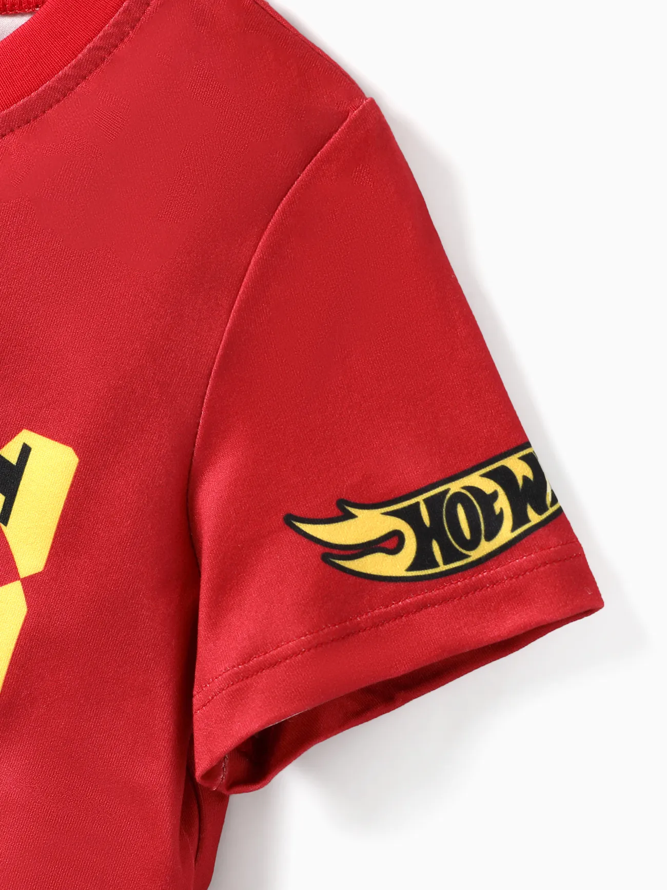 Rouge - Hot Wheels 2 pièces Enfant en bas âge Garçon Enfantin ensembles de t-shirts - image 3