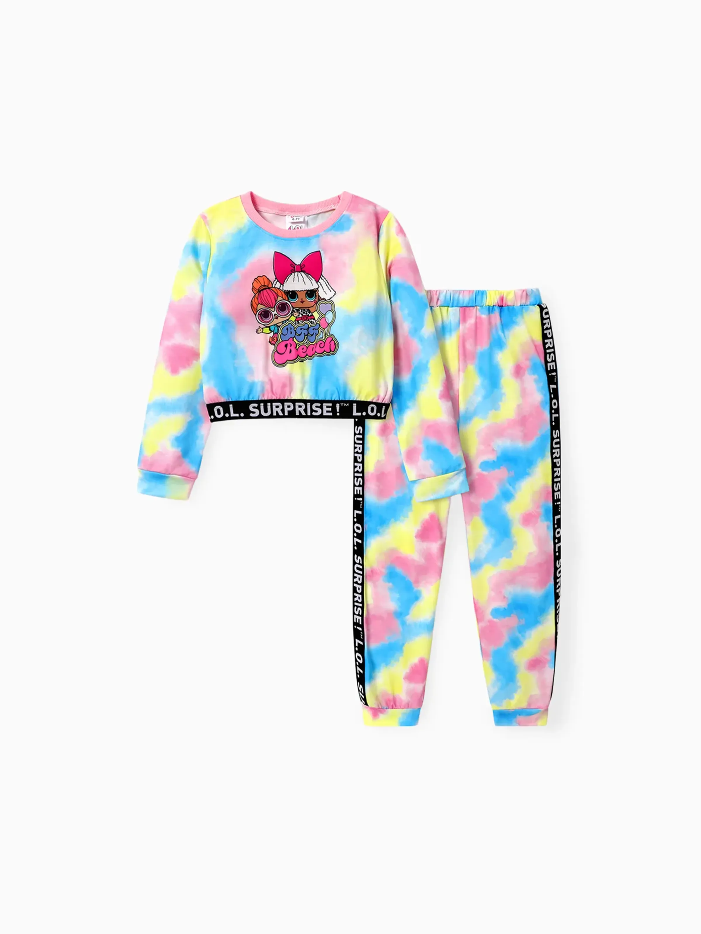  L.O.L. SURPRISE! Kid Girl Graphic Print Long-sleeve Tie-dye Top or Pants