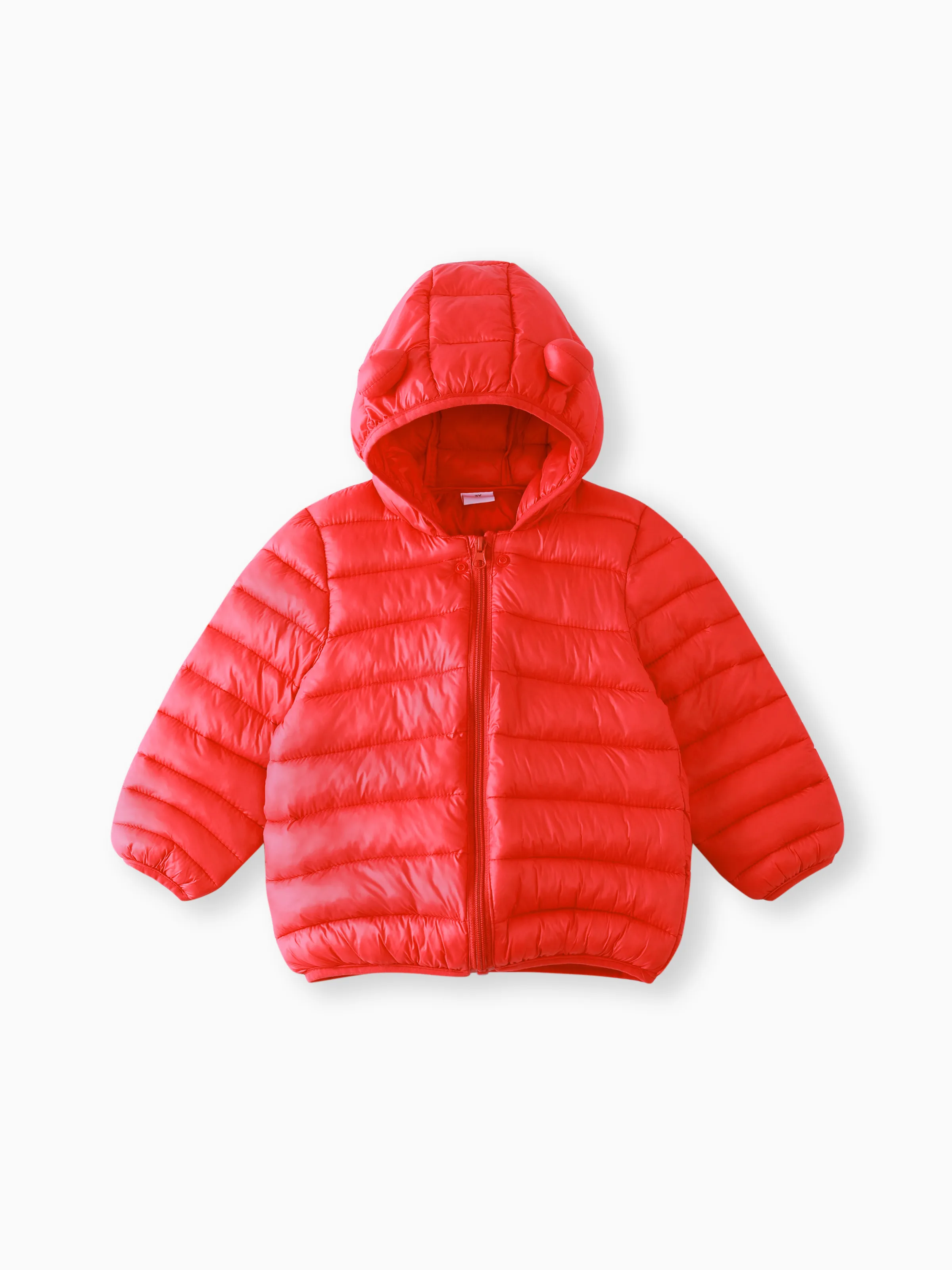 Baby/Toddler Clothes 3D Ear Design Hooded Quilted Puffer Jacket